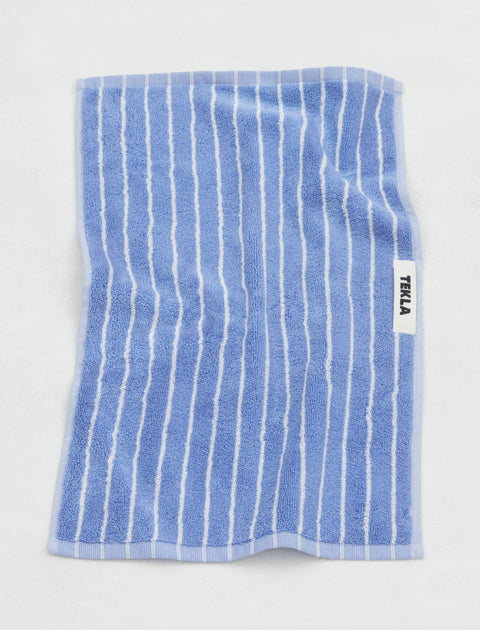 Tekla Terry Towel Clear Blue Stripes