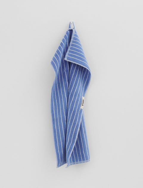 Tekla Terry Towel Clear Blue Stripes