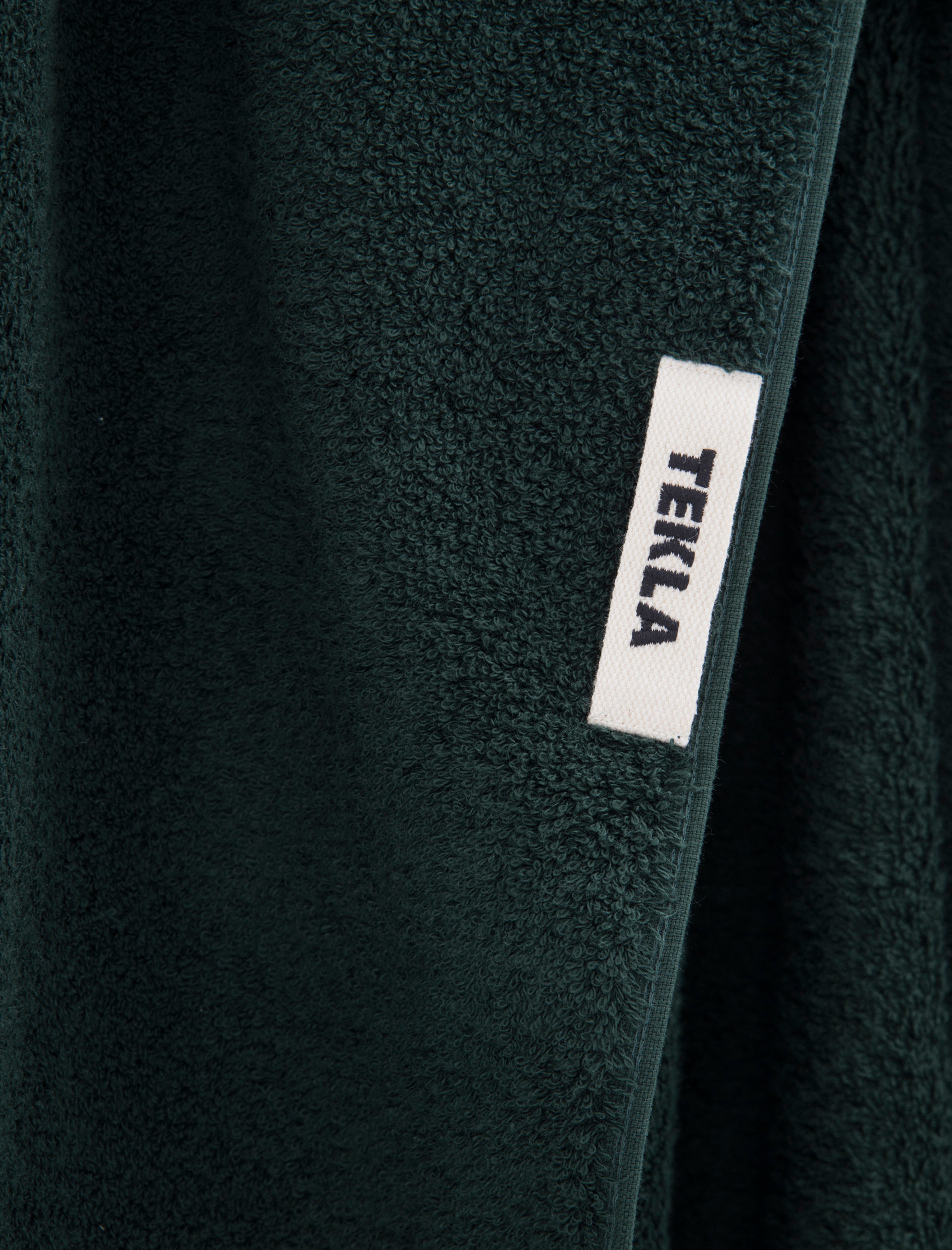 Tekla Terry Towel Solid Forest Green