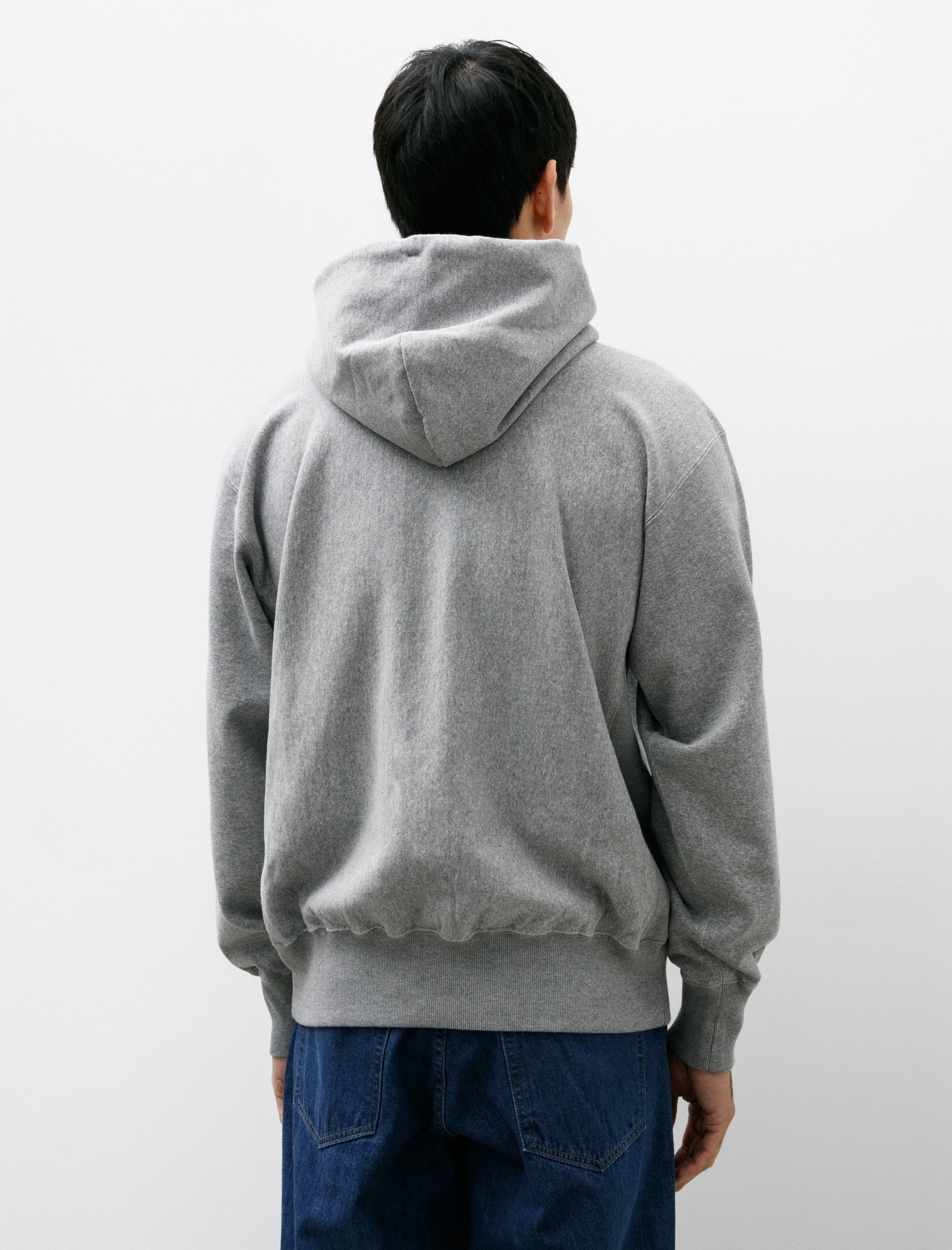 Auralee Smooth Soft BD Sweat P/O Park Top Gray
