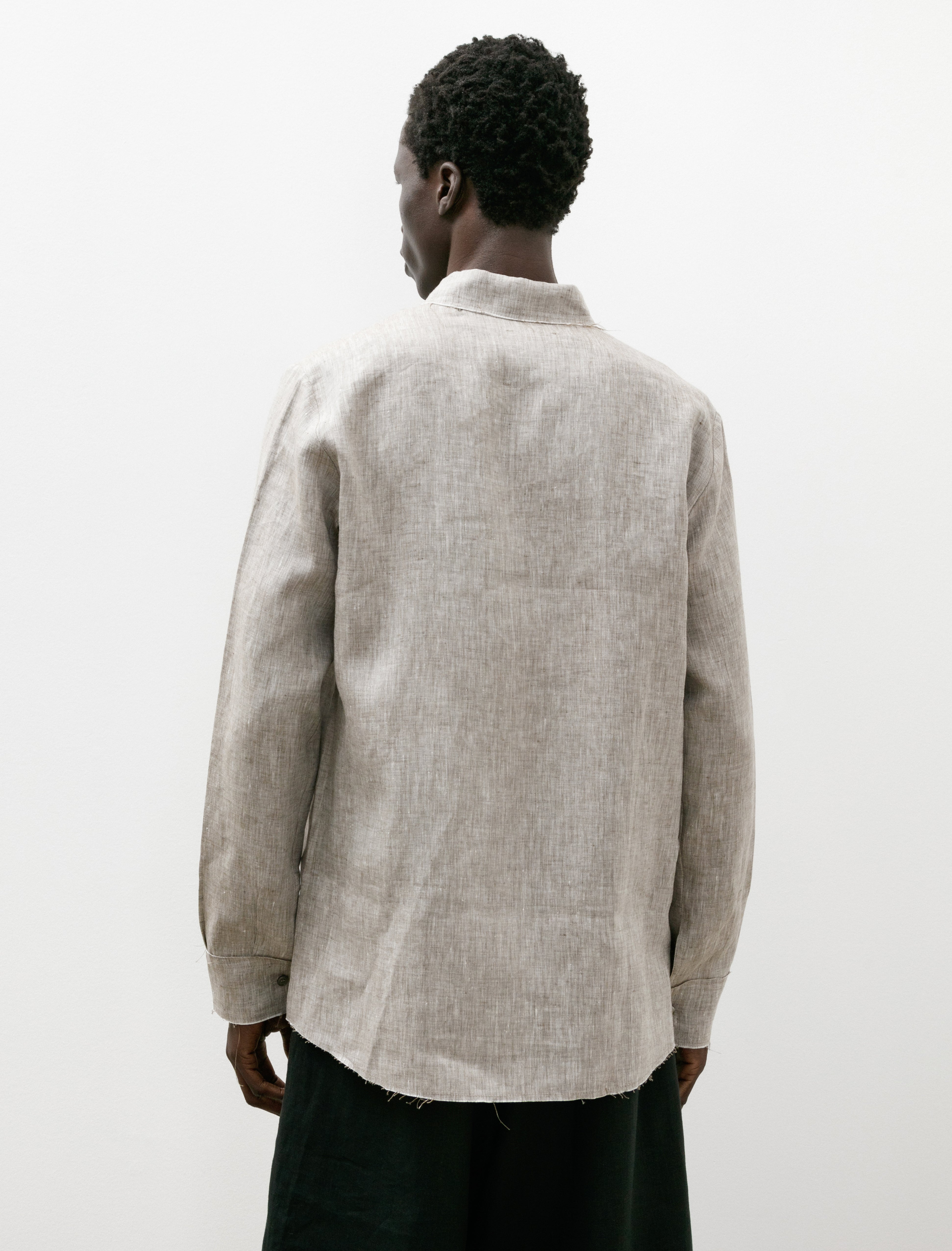 Gabriela Coll Garments No. 197 Linen Shirt Grey Melange