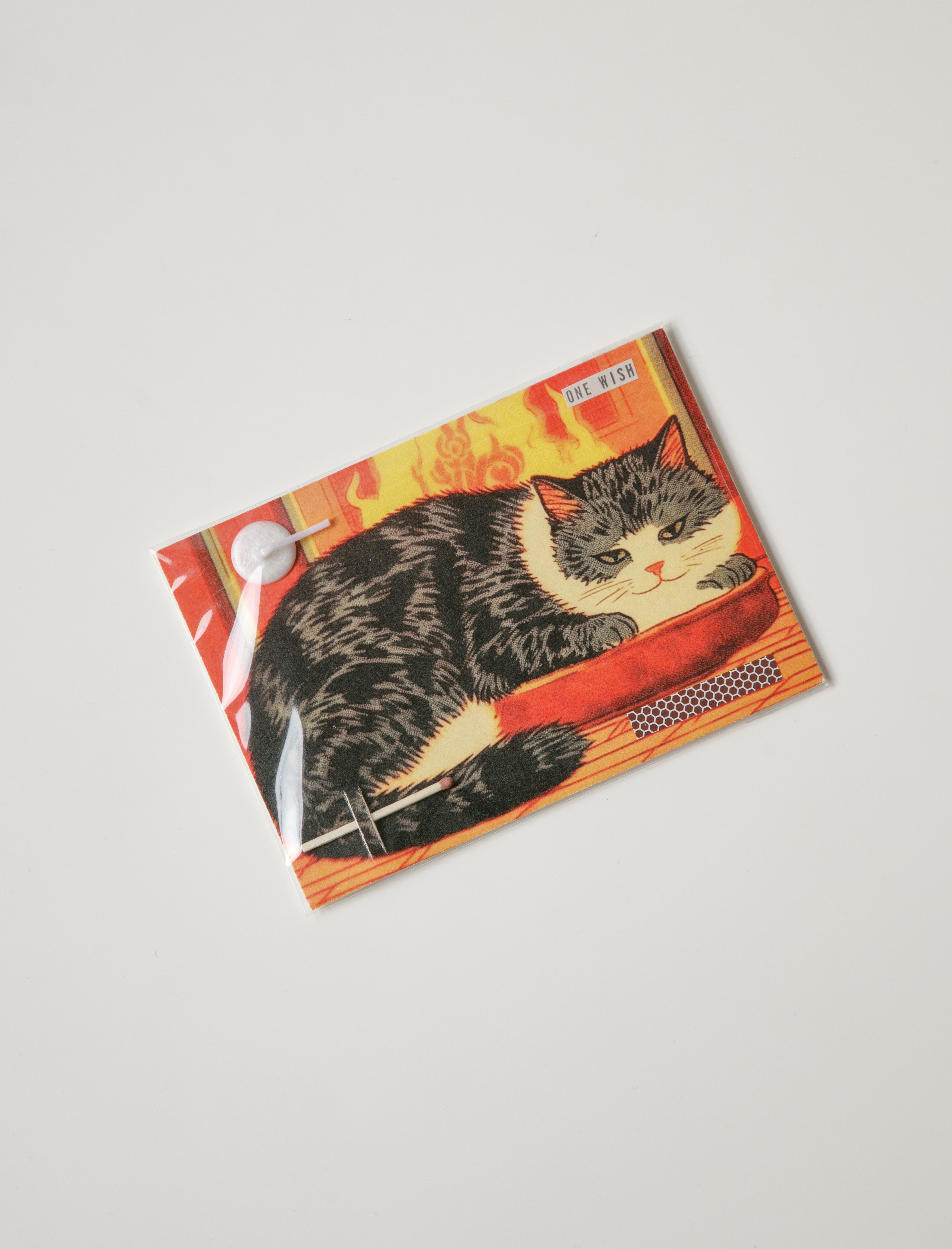 Wish Card Cozy Cat Card
