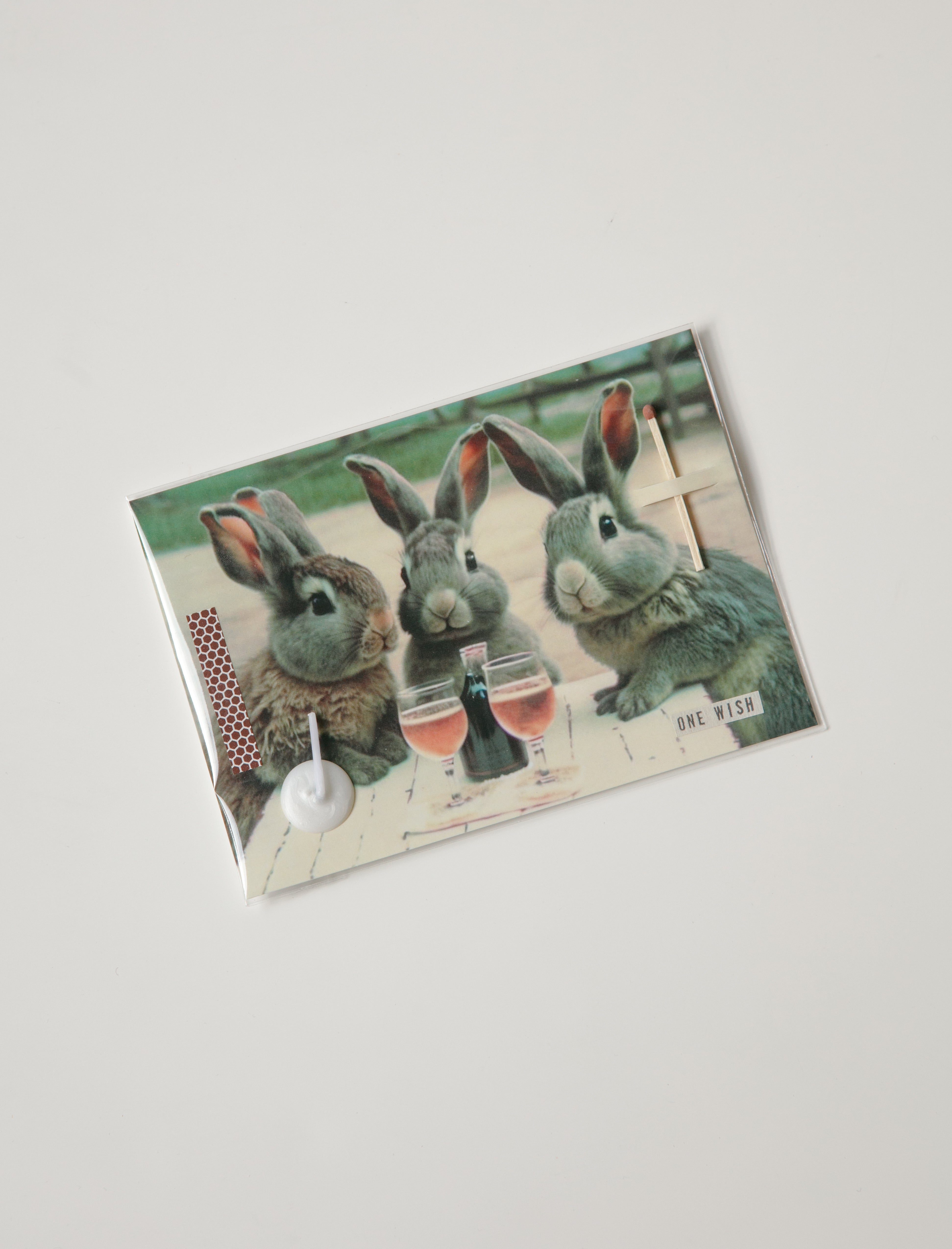 Wish Card Wine Bunnies Card
