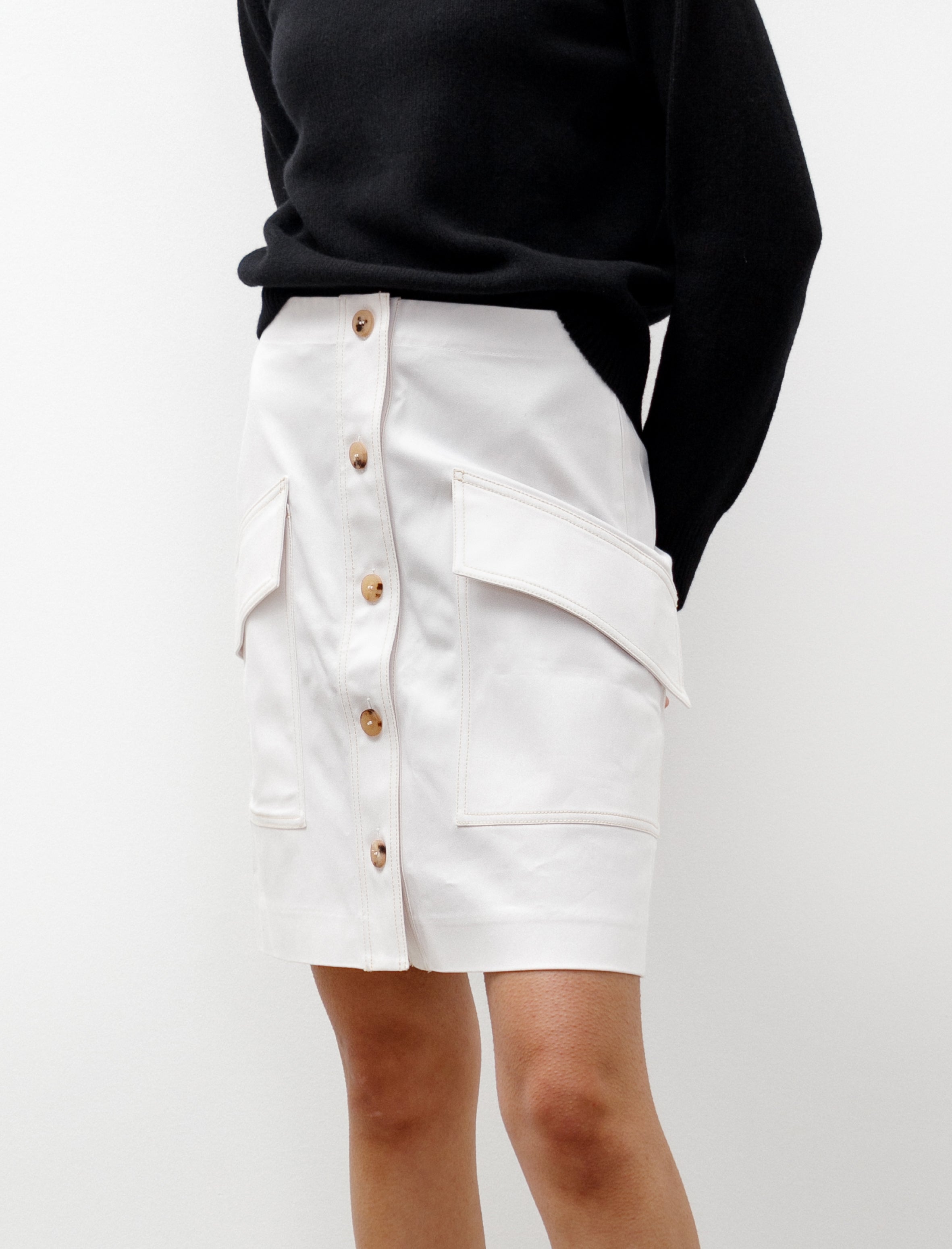 Acne Studios Sirenk Skirt Dirty White