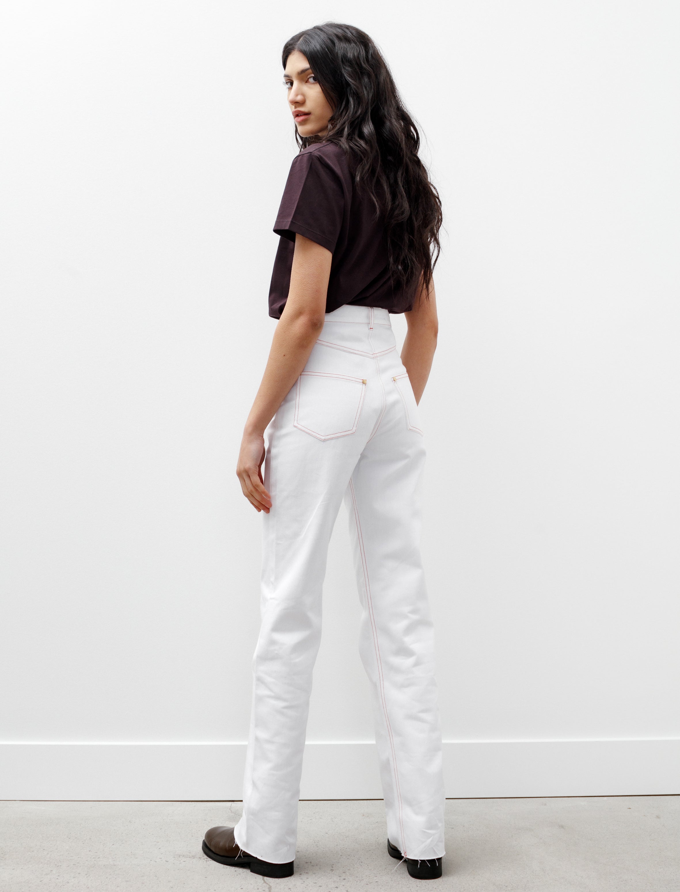 Etienne Deroeux Diane White Jeans