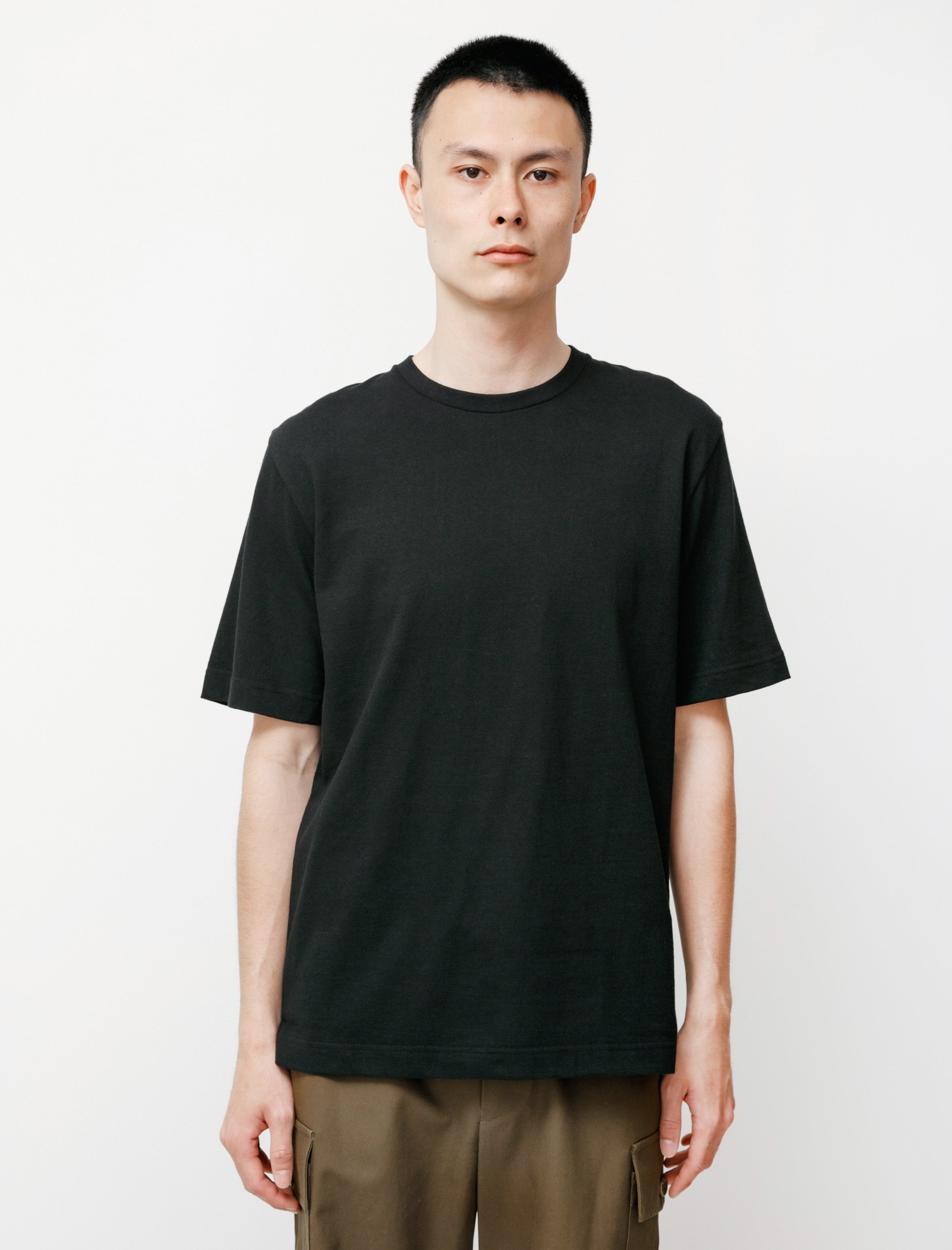 niuhans Loopwheel S/S Tee Black