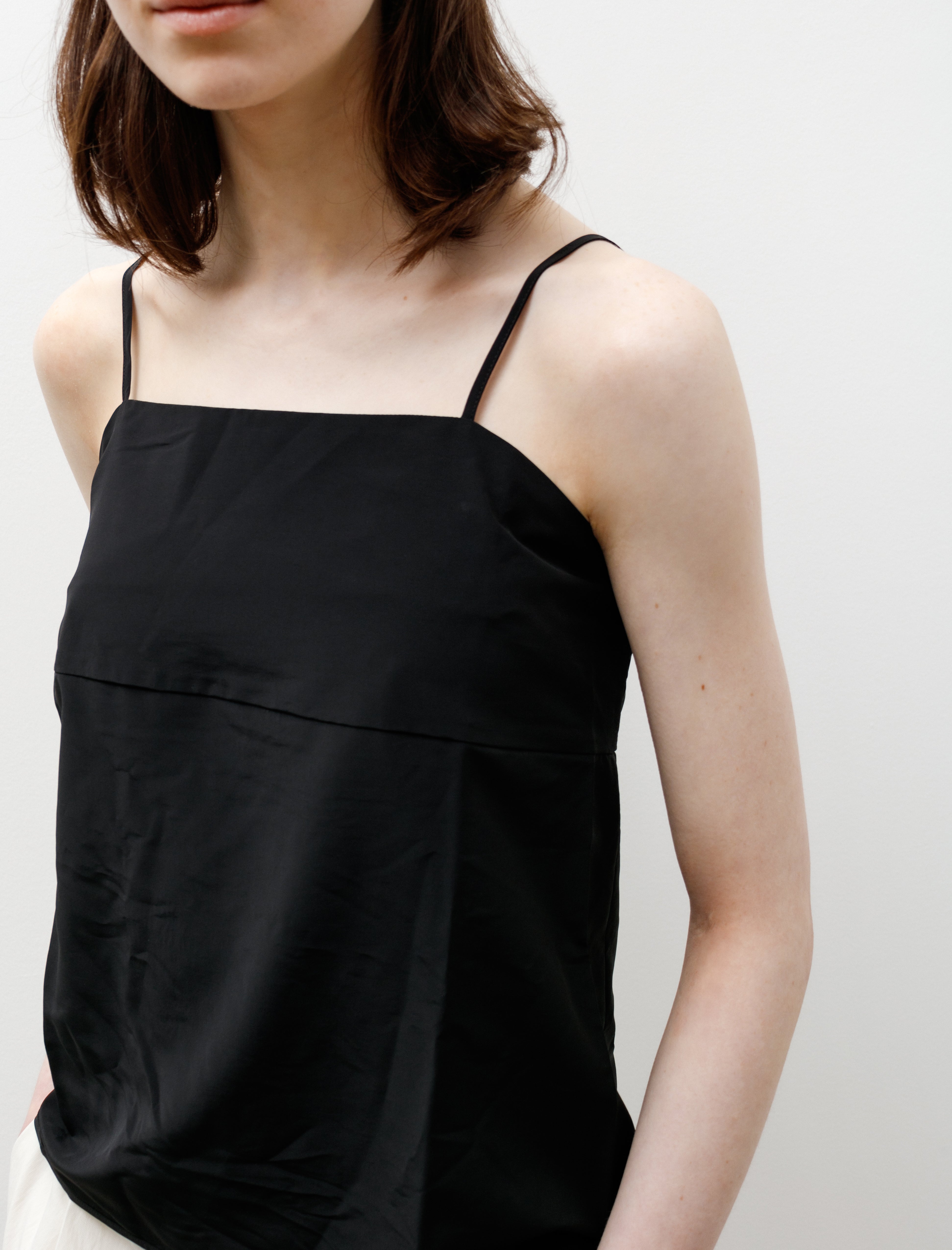 Sara Lanzi Strap Top Black