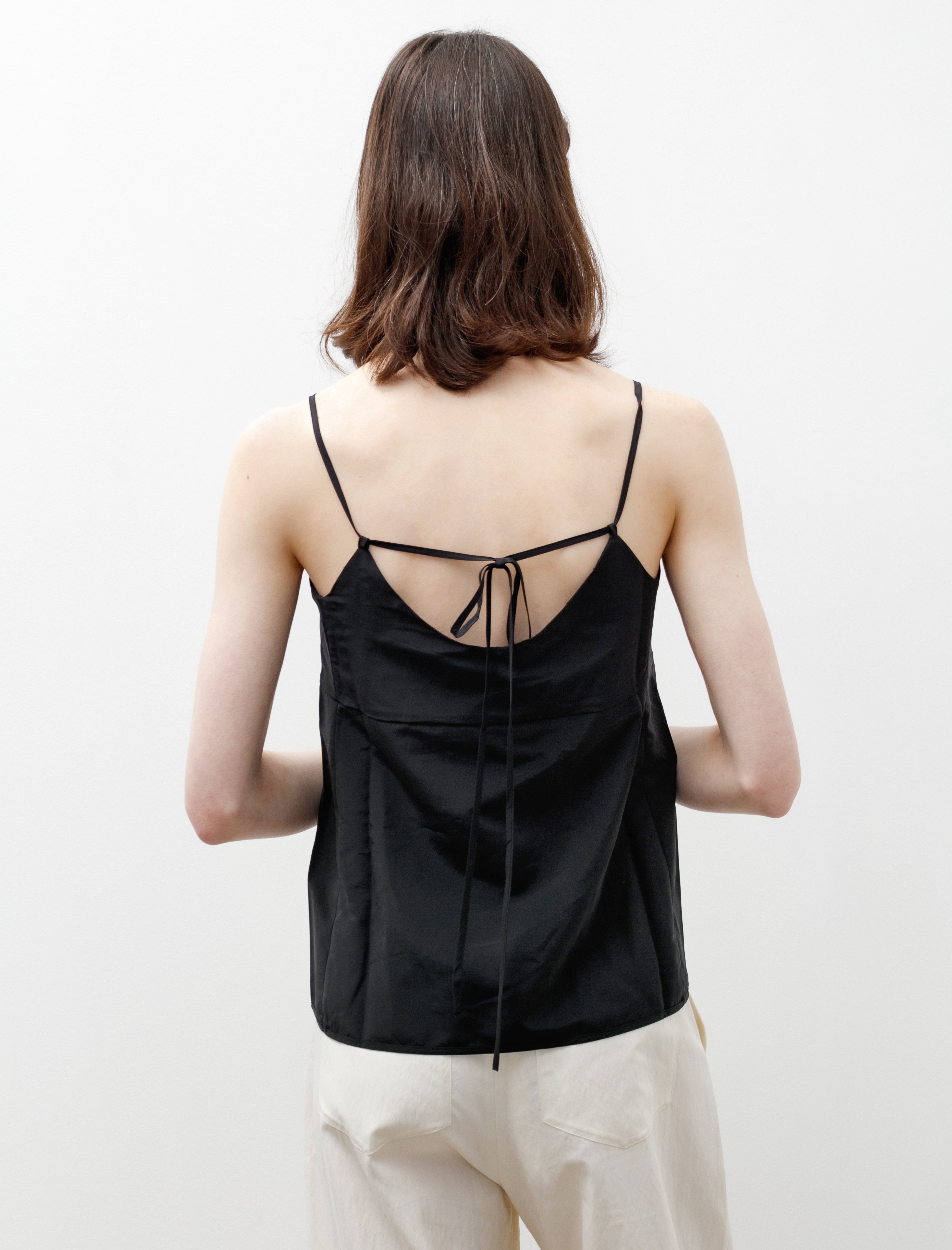 Sara Lanzi Strap Top Black