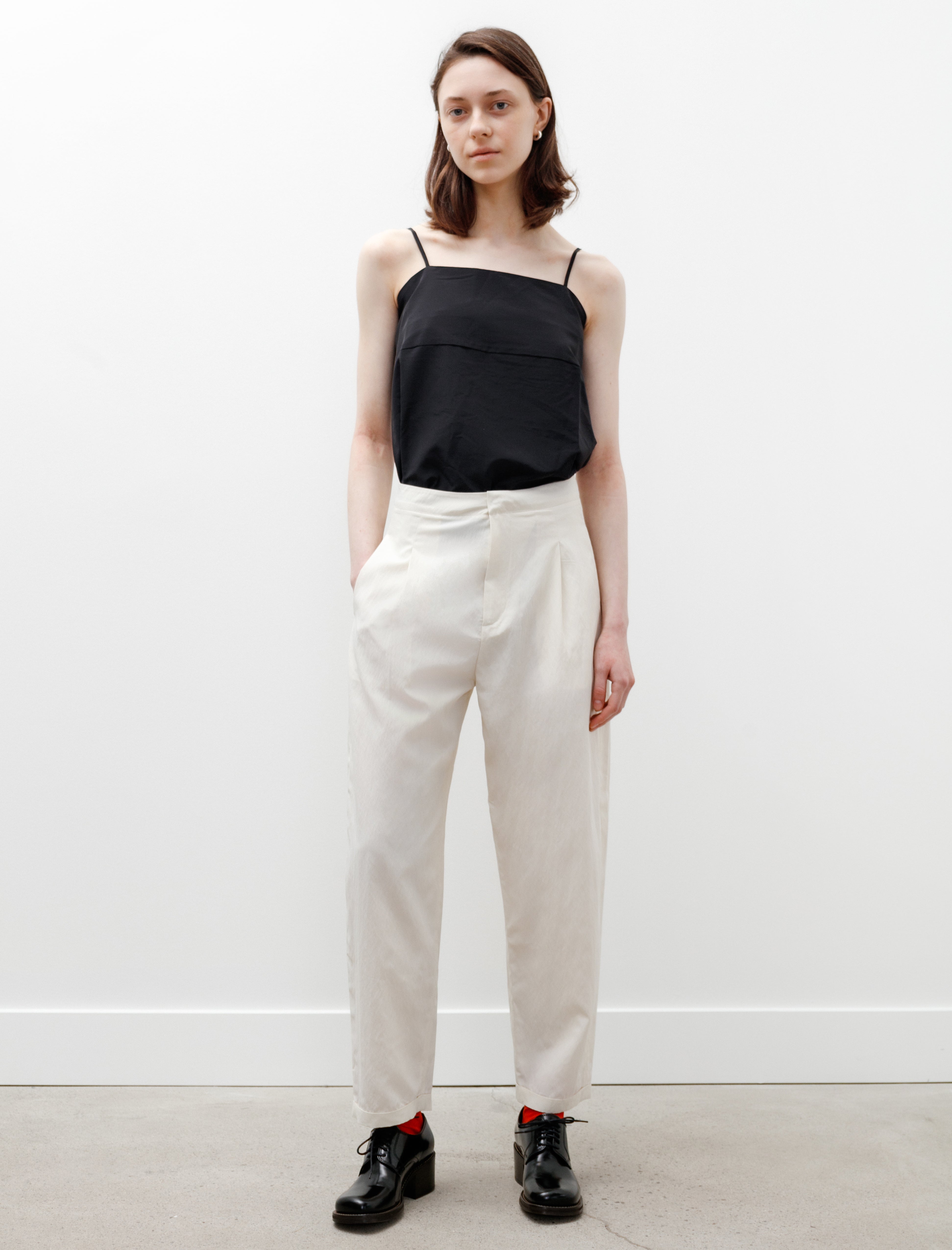 Sara Lanzi Round Leg Pants Ivory