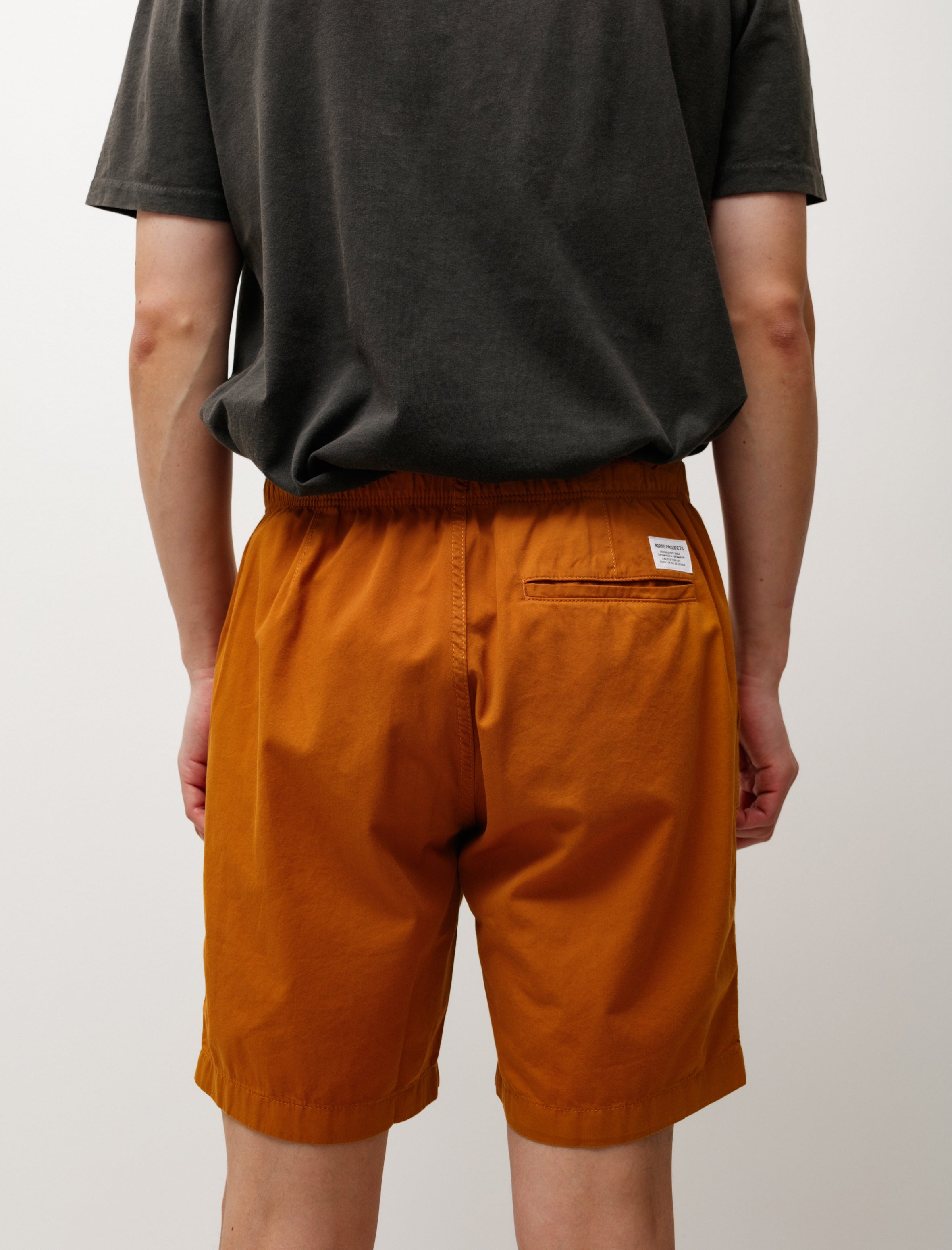 Norse Projects Ezra Light Twill Shorts Orange