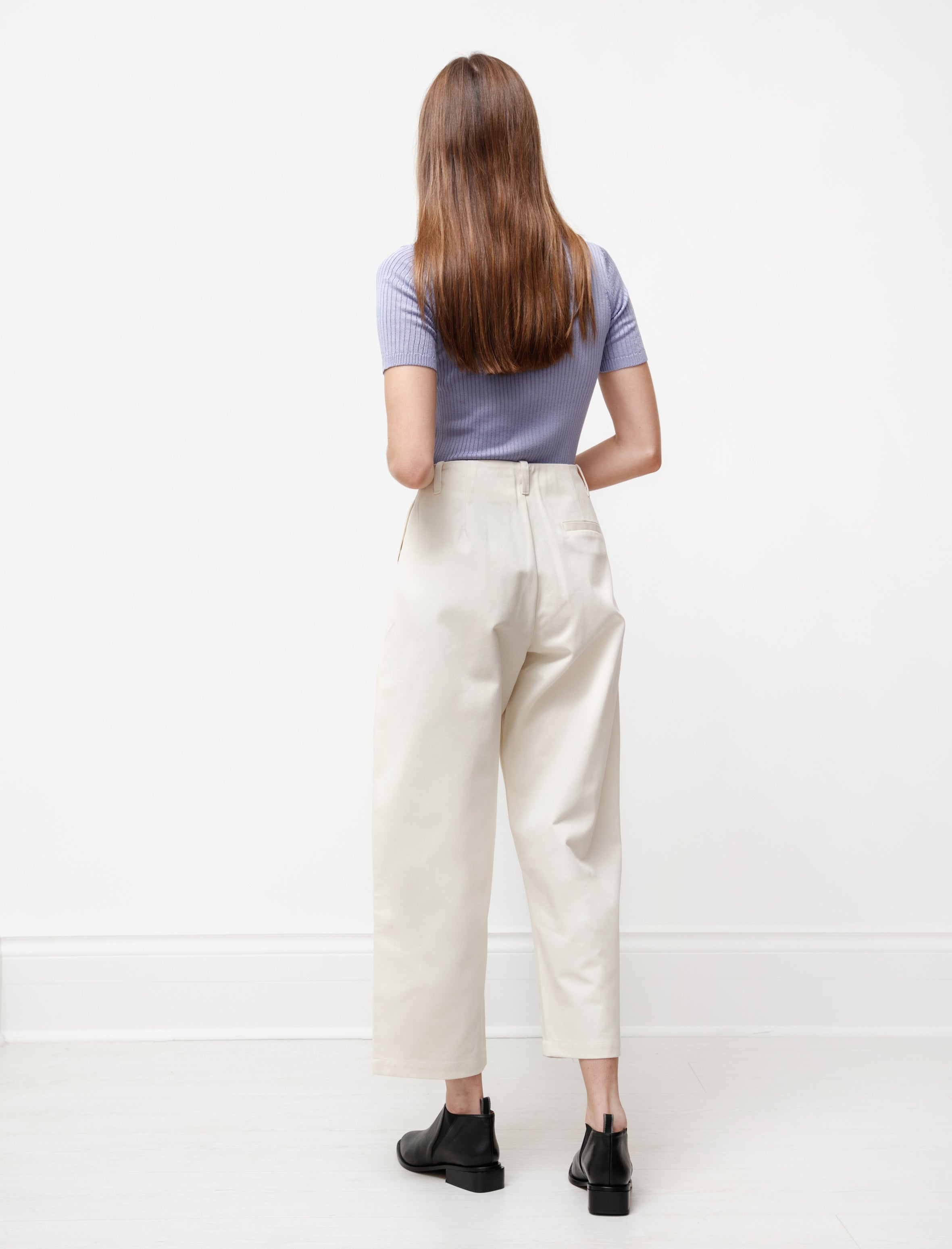 Priory Pleat Pant Natural