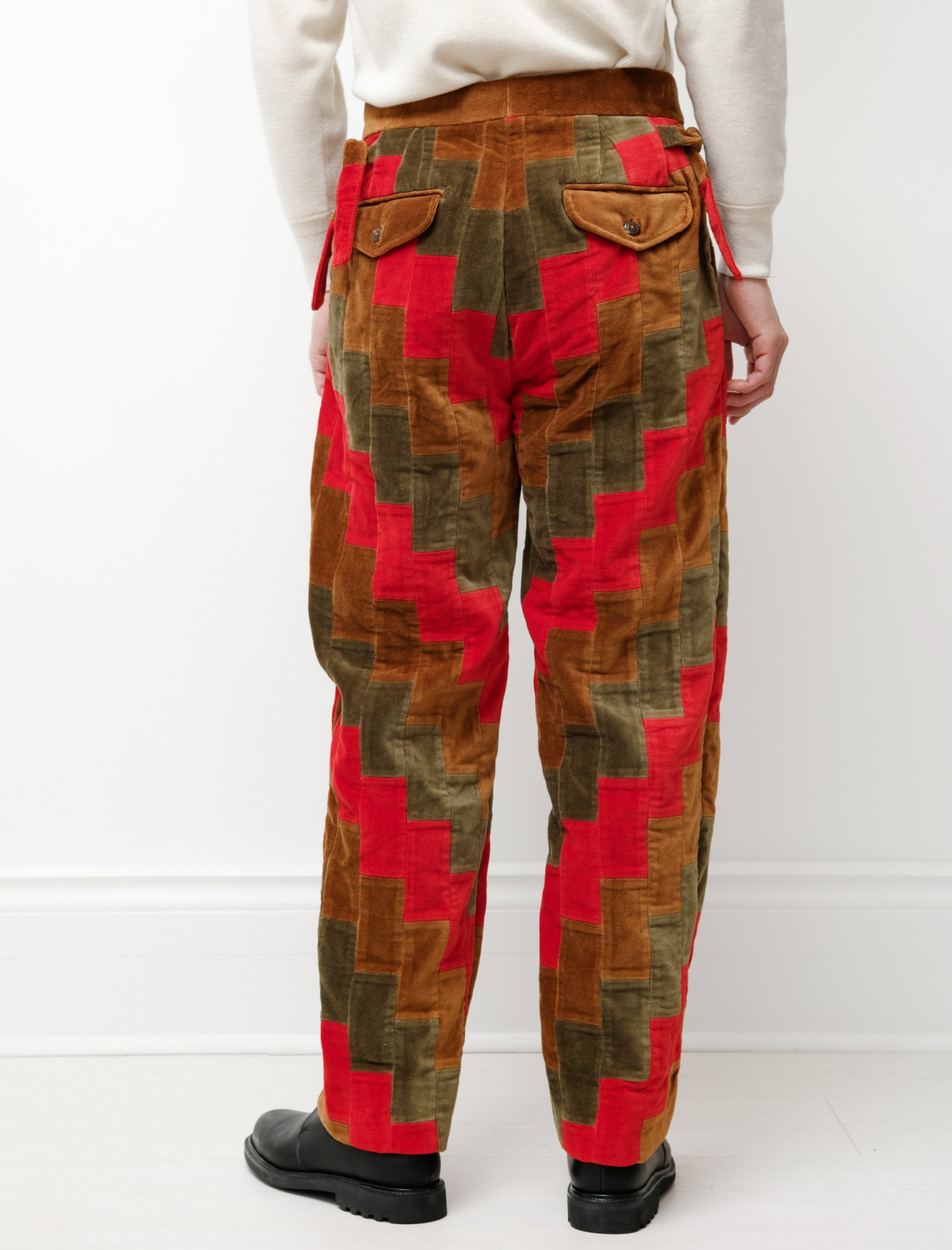 Bode Hunting Brick Quilt Trousers