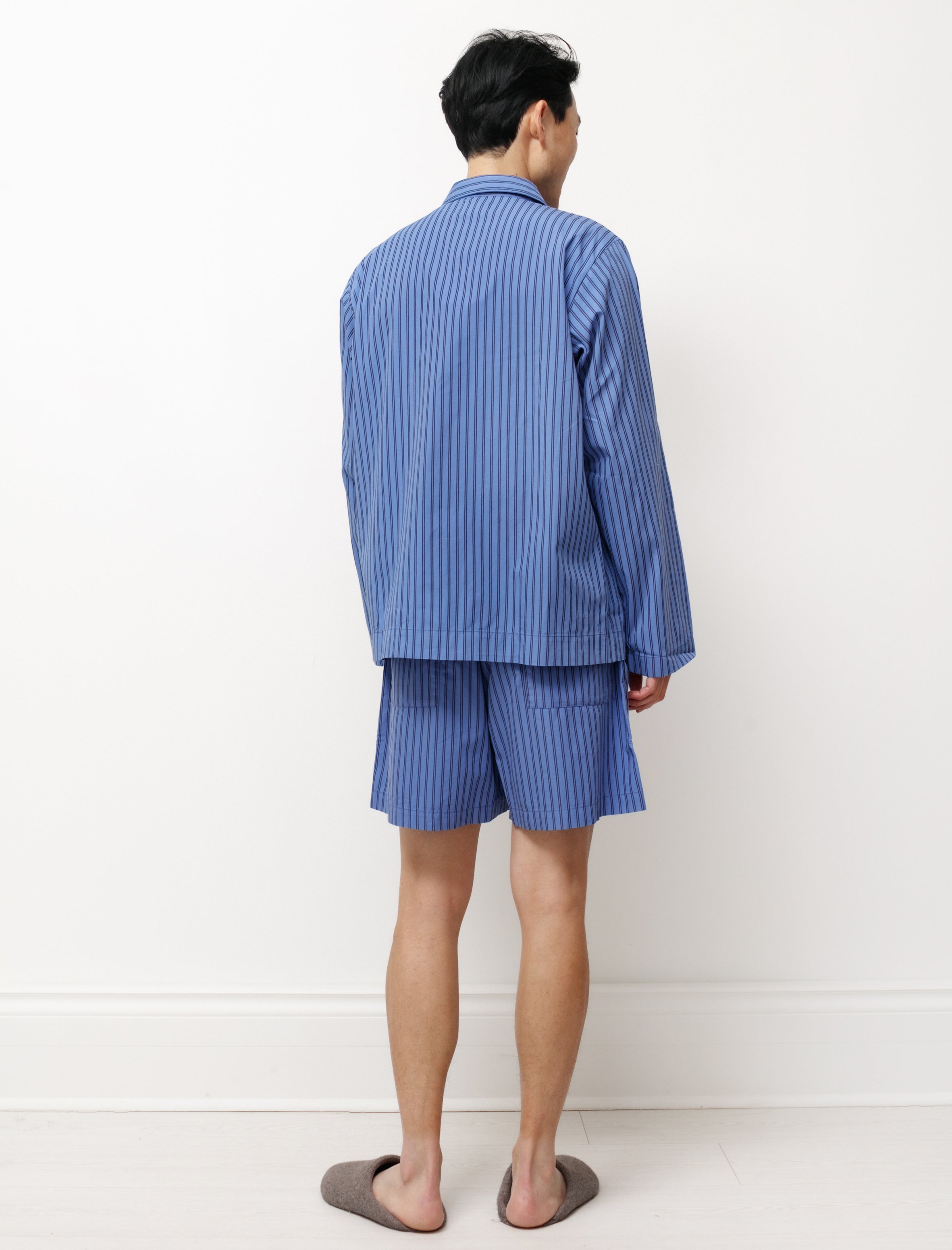 Tekla Poplin Shorts Boro Stripes