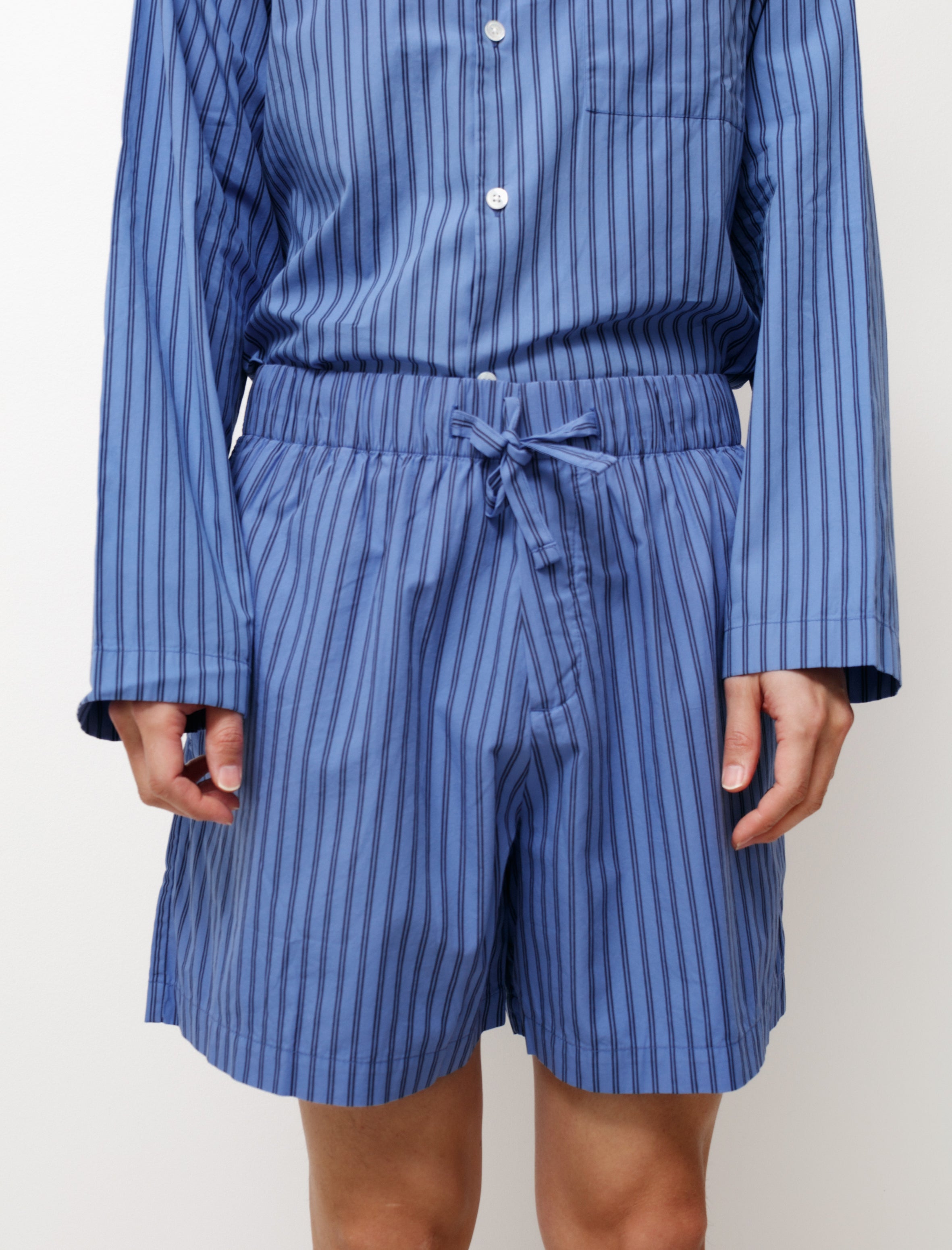 Tekla Poplin Shorts Boro Stripes