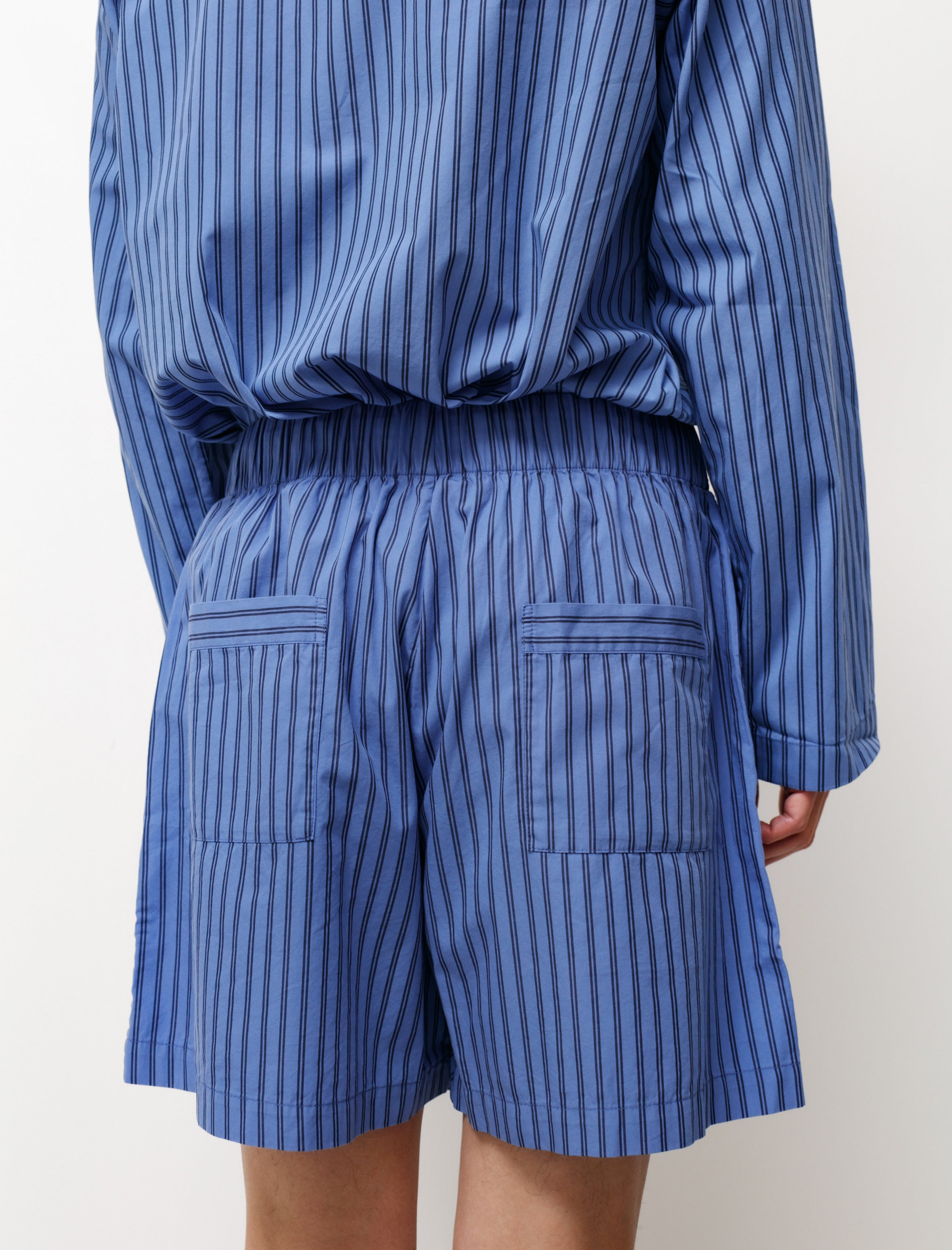 Tekla Poplin Shorts Boro Stripes