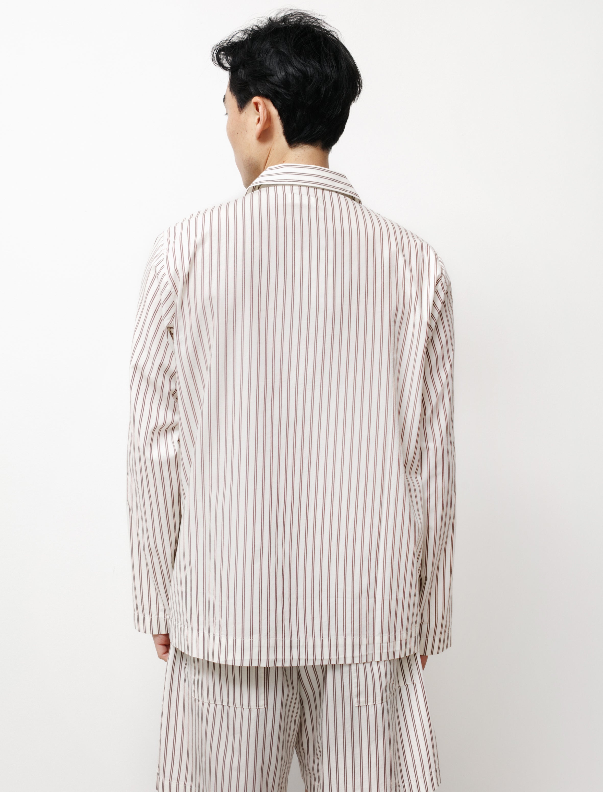 Tekla Poplin Pyjama Shirt Hopper Stripes