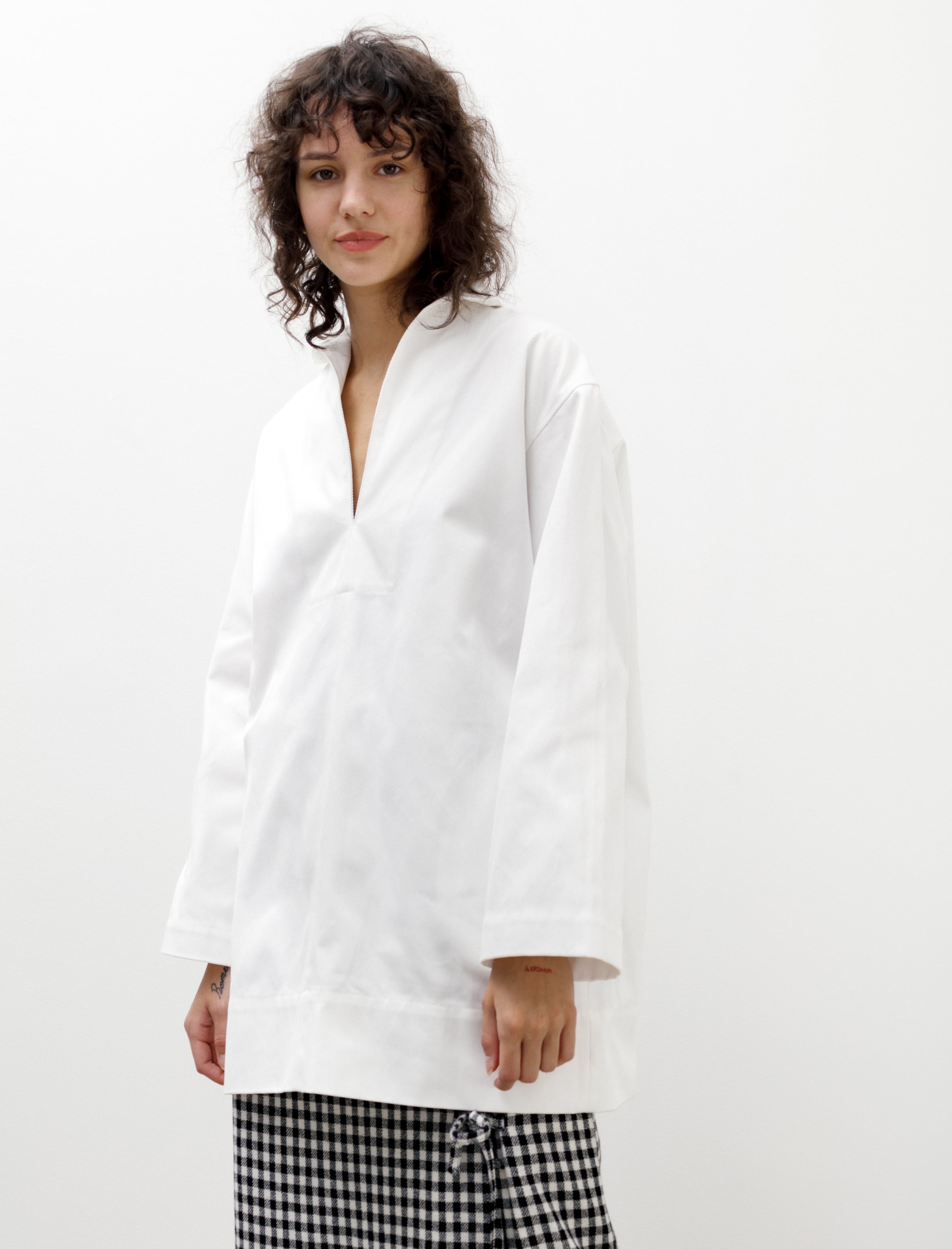 Eleph Marine Medium Dress White