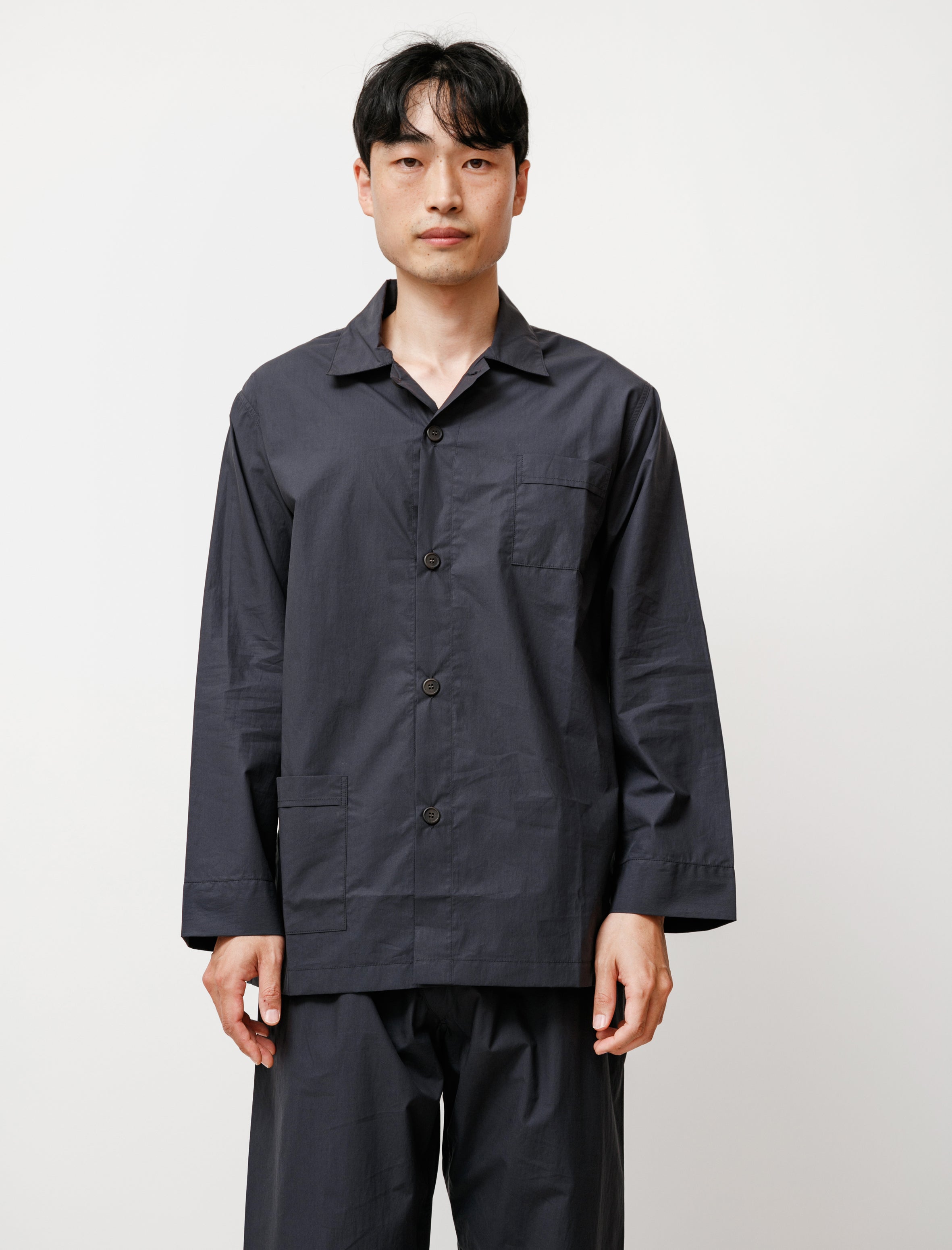 REST Mens Pyjama Set Navy Poplin