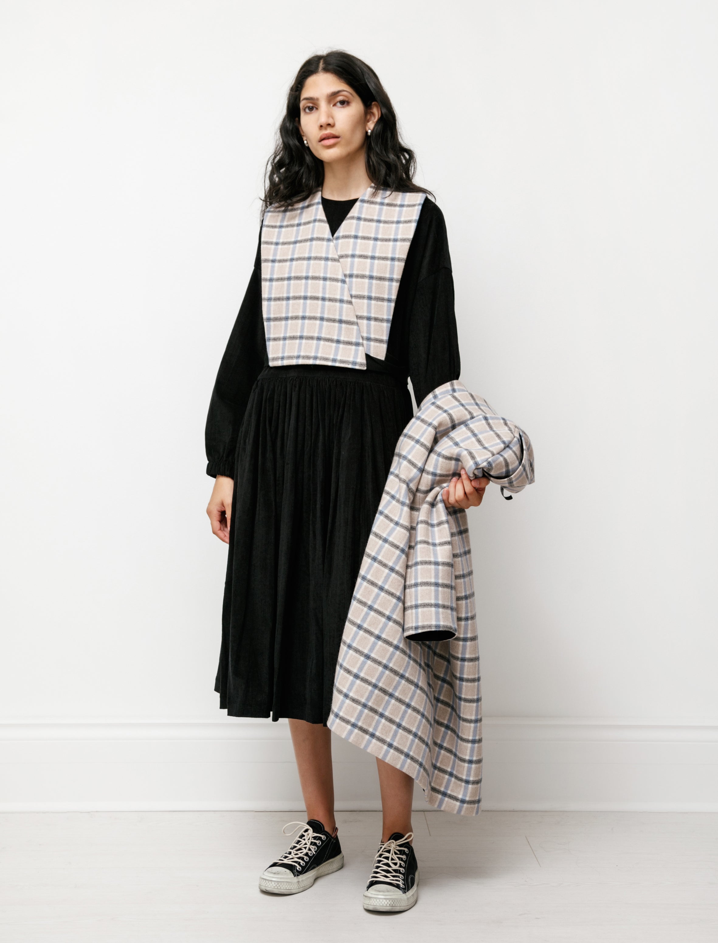 Sara Lanzi Shawl Coat Check 