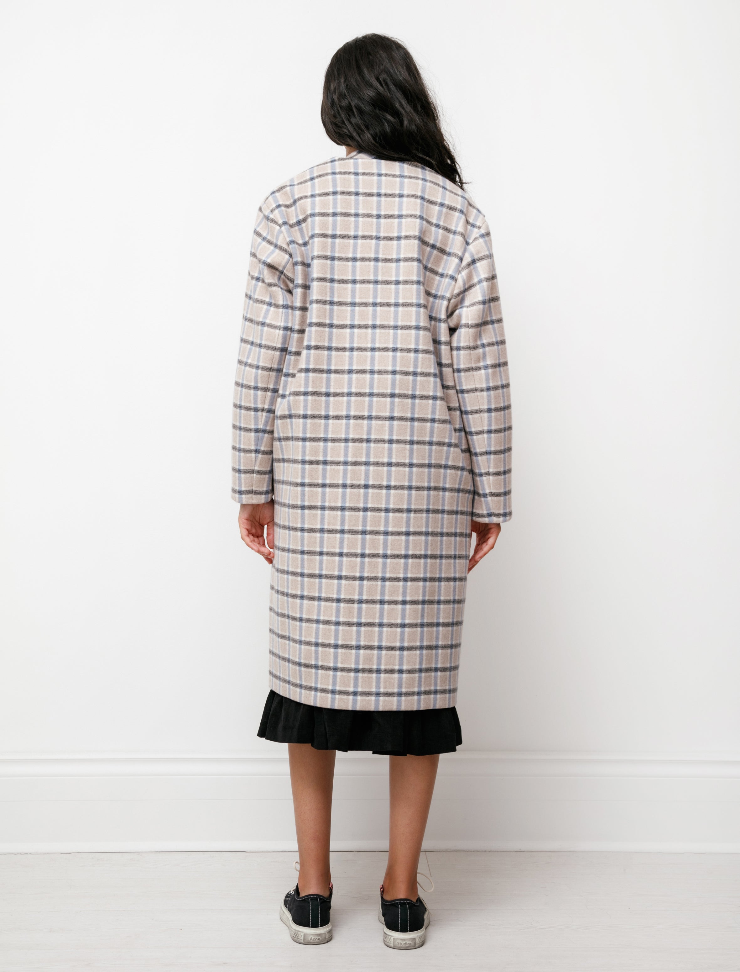 Sara Lanzi Shawl Coat Check 