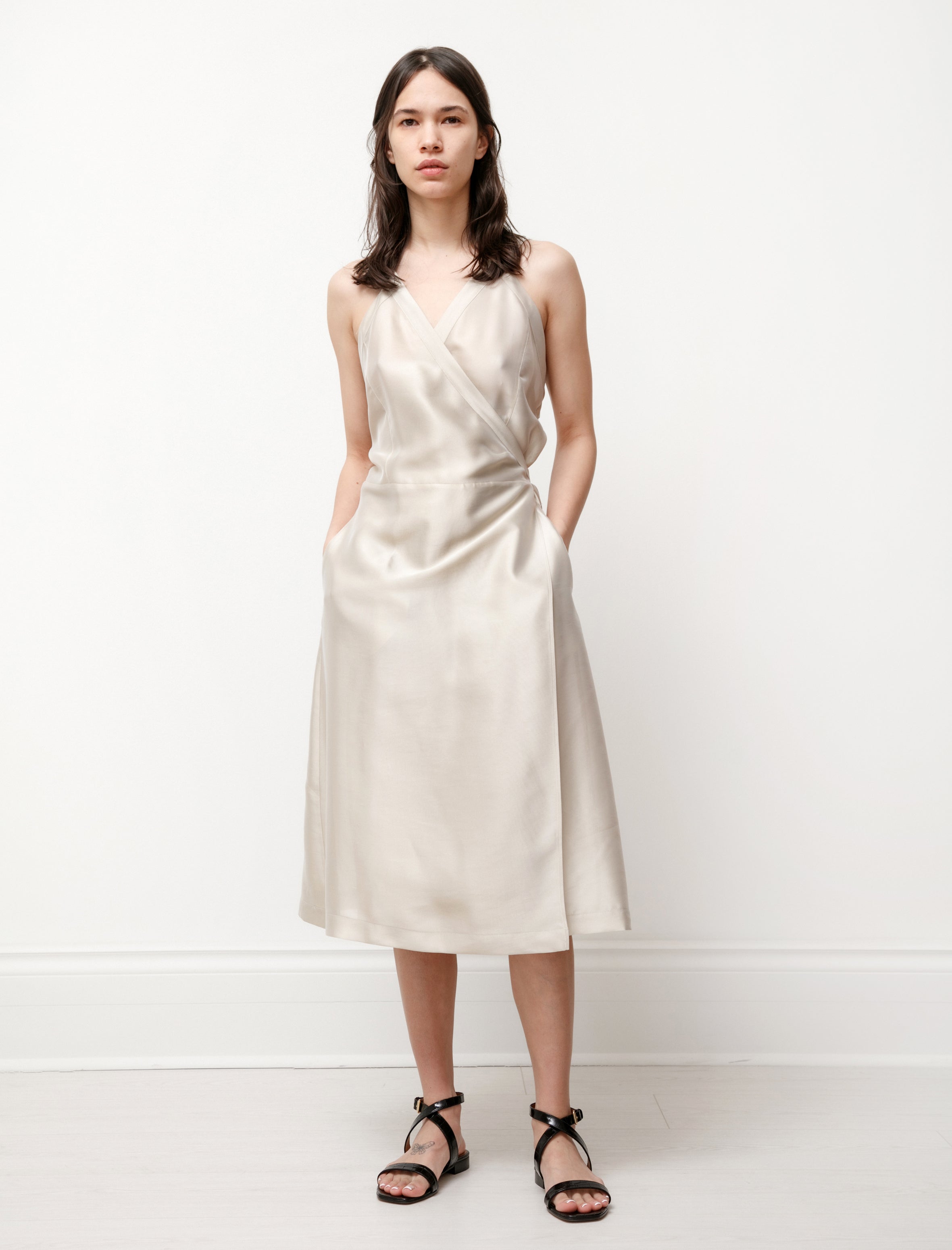 Hache Apron Dress Champagne