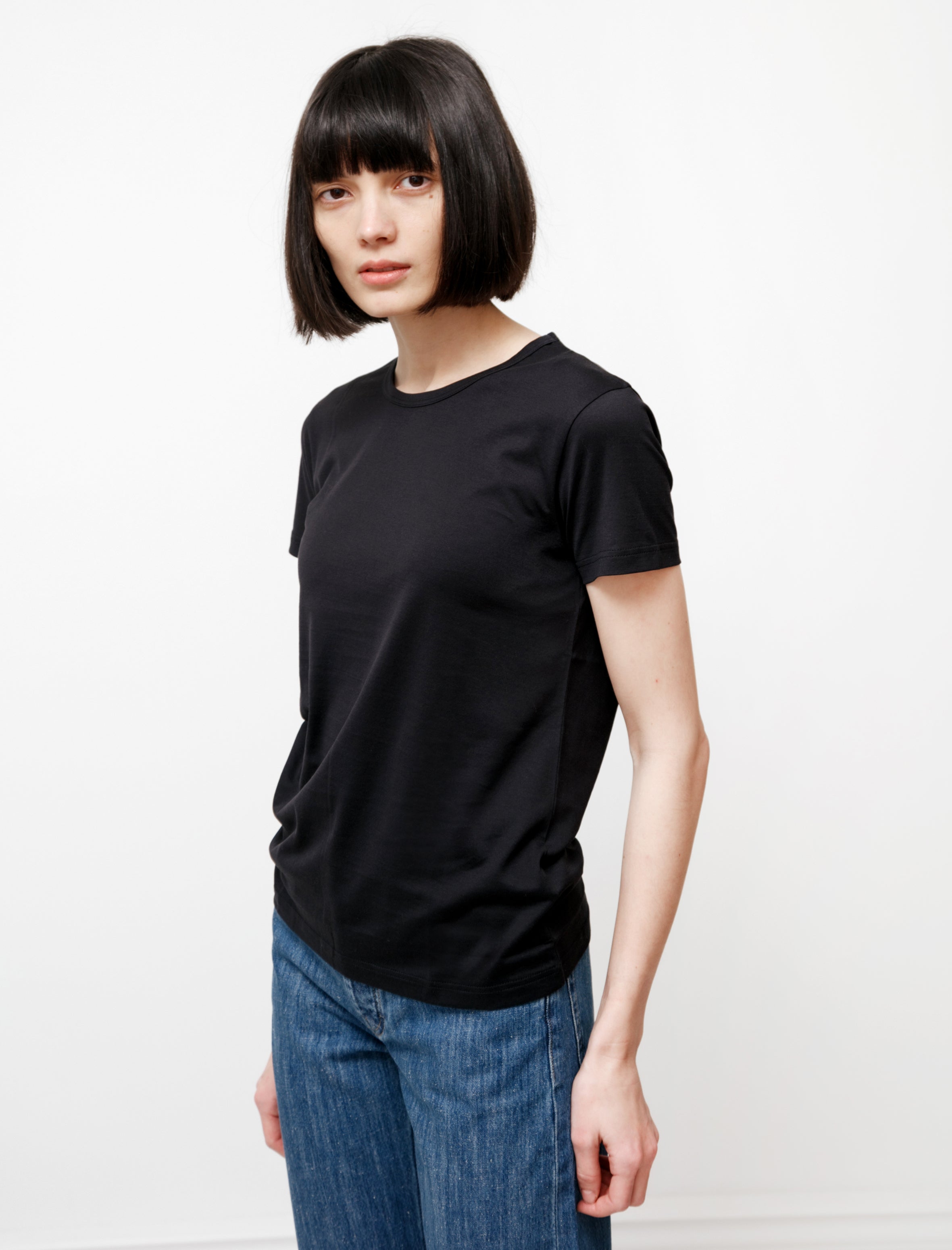 Sunspel Classic Crew Neck T-Shirt Black