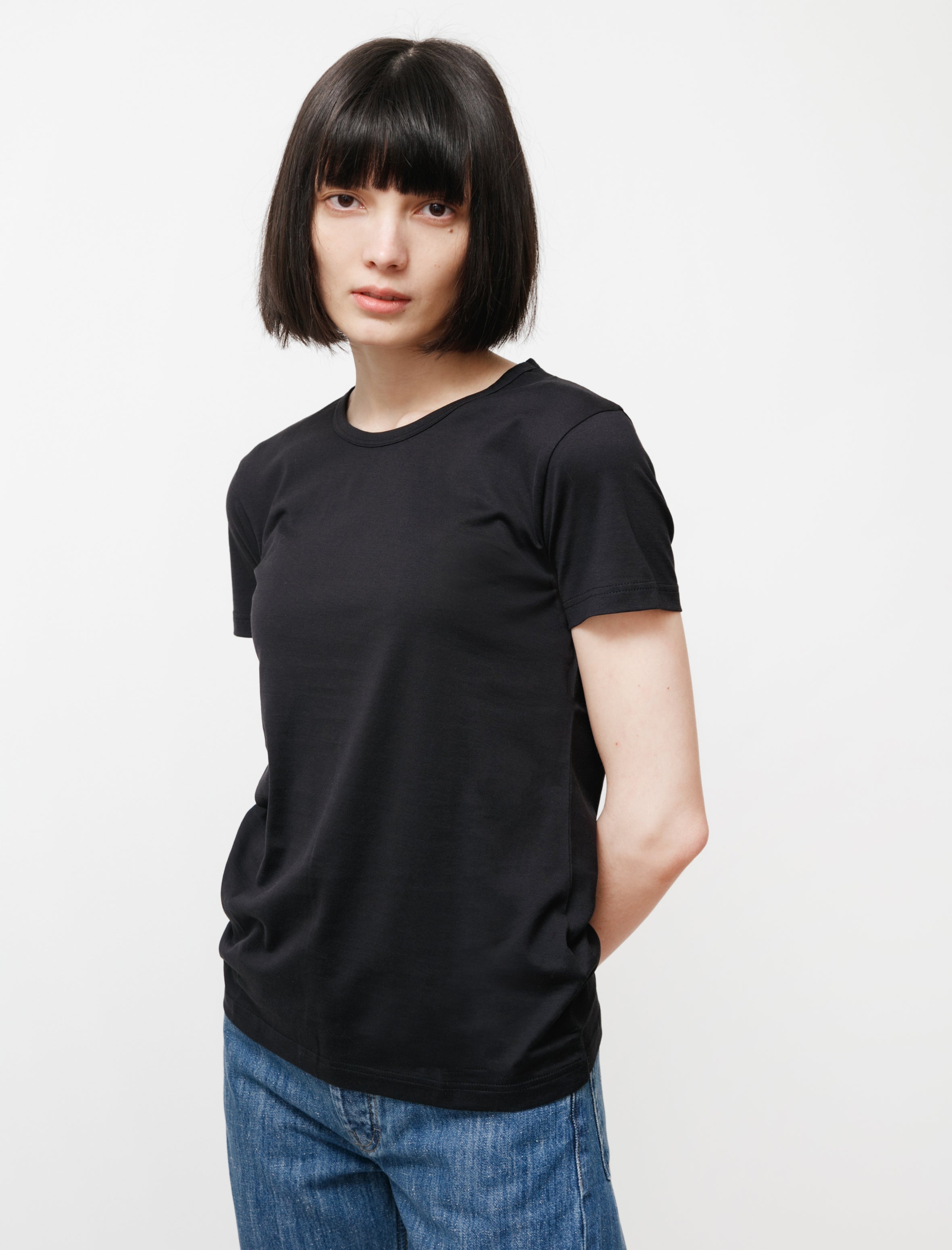 Sunspel Classic Crew Neck T-Shirt Black