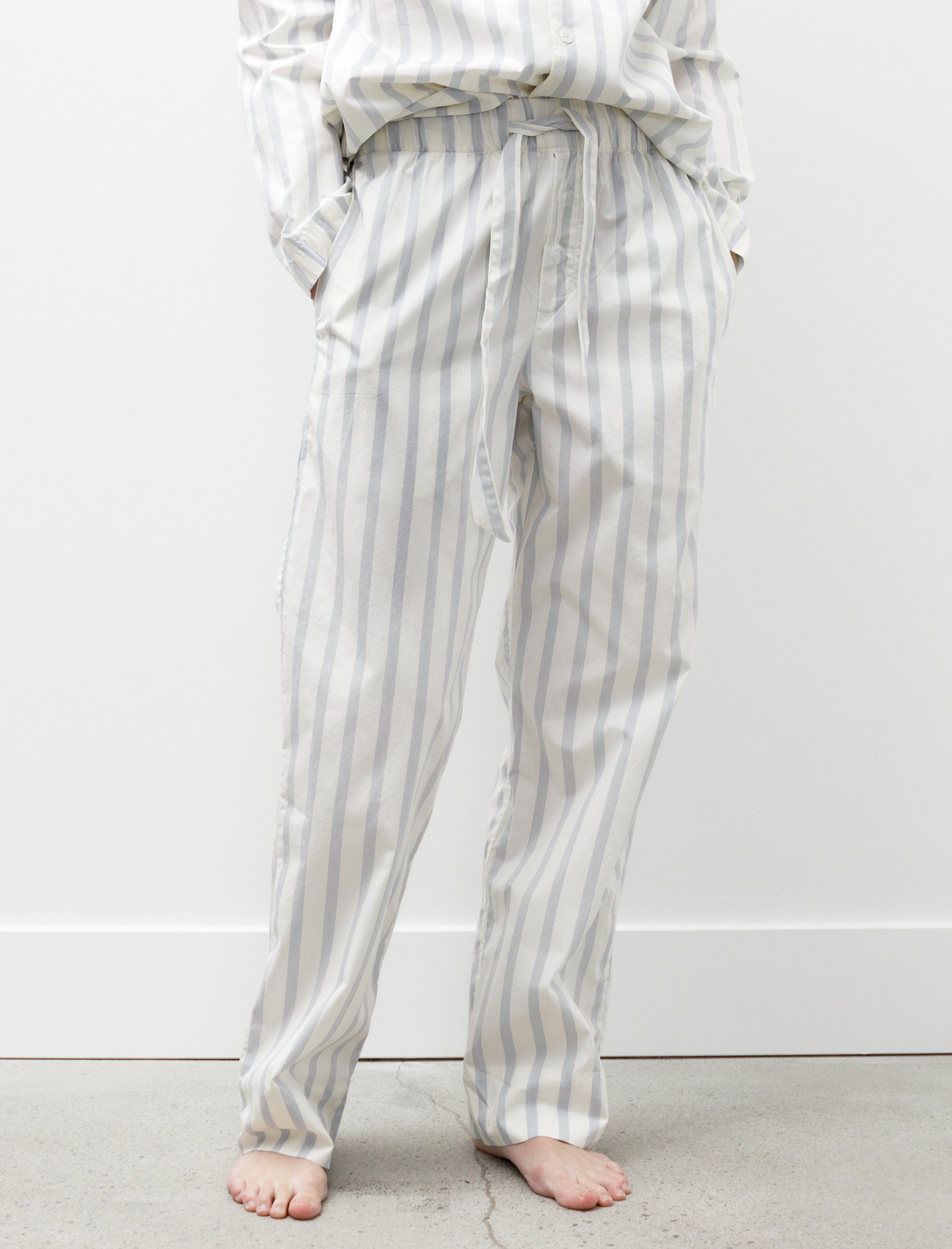 Poplin Pyjama Pants Needle Stripes