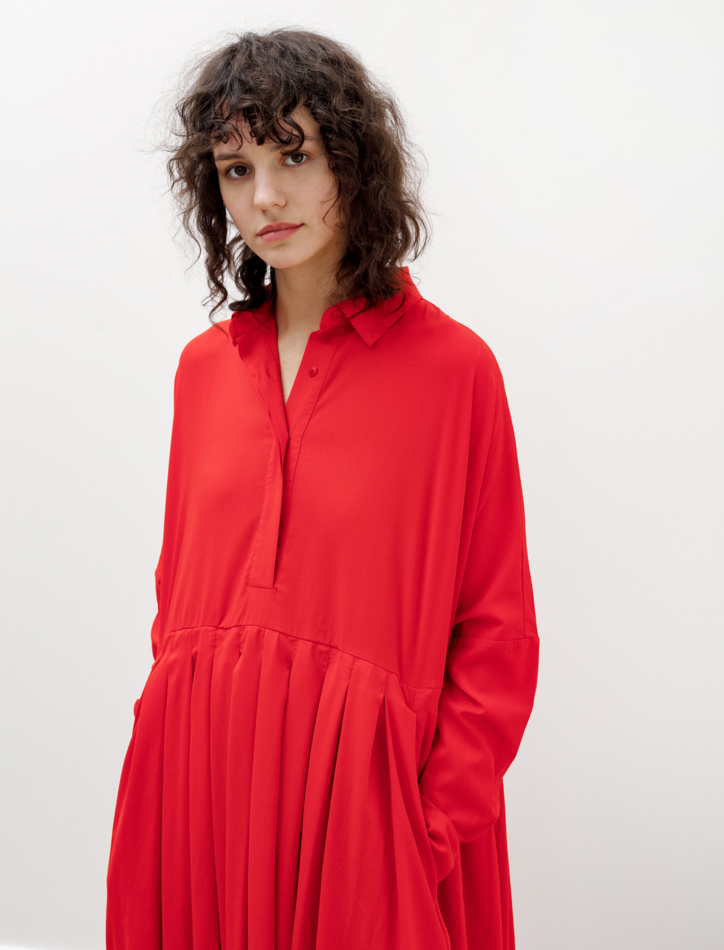 Casey Casey Waga Box Dress Voile Red