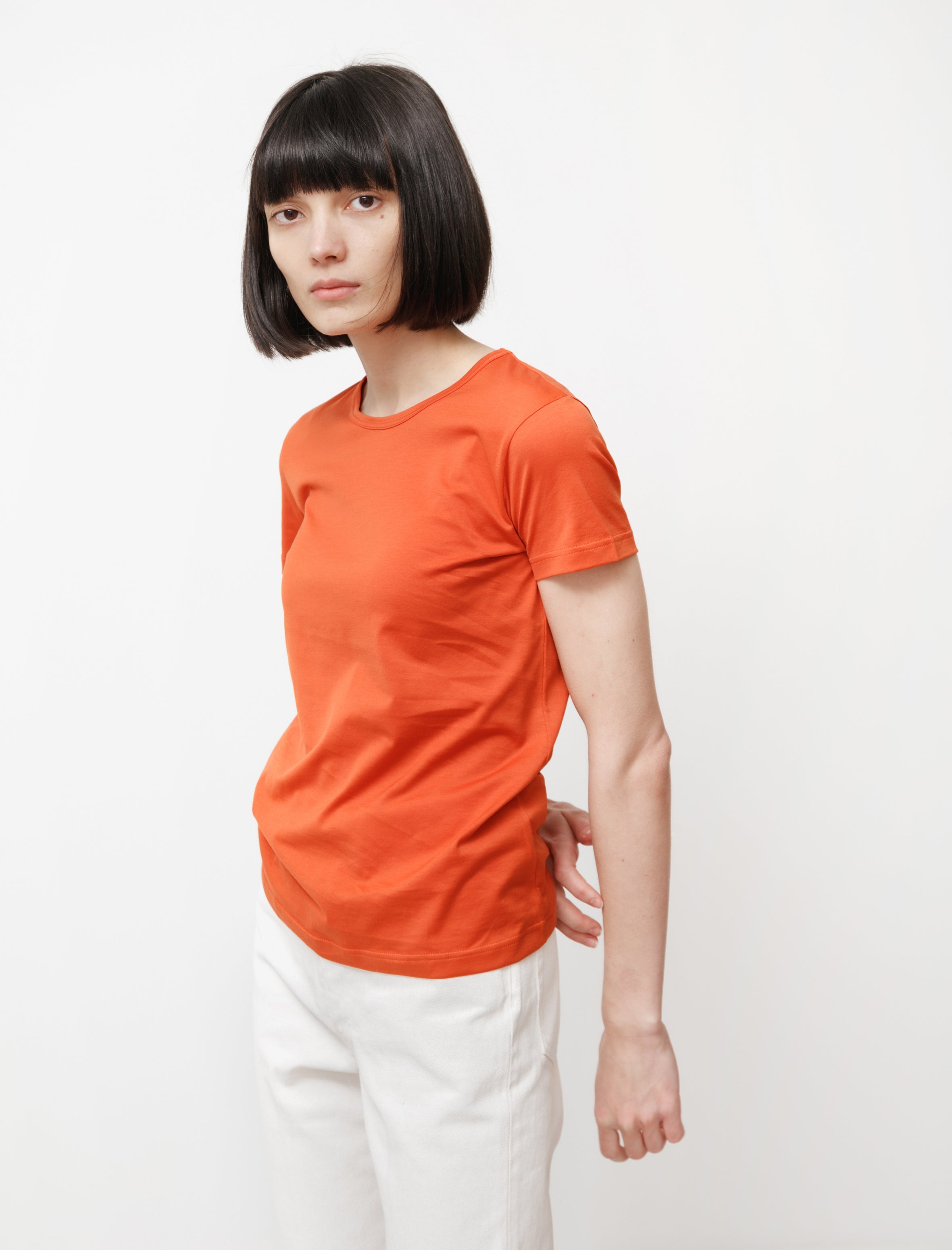 Sunspel Classic Crew Neck T-Shirt Burnt Orange