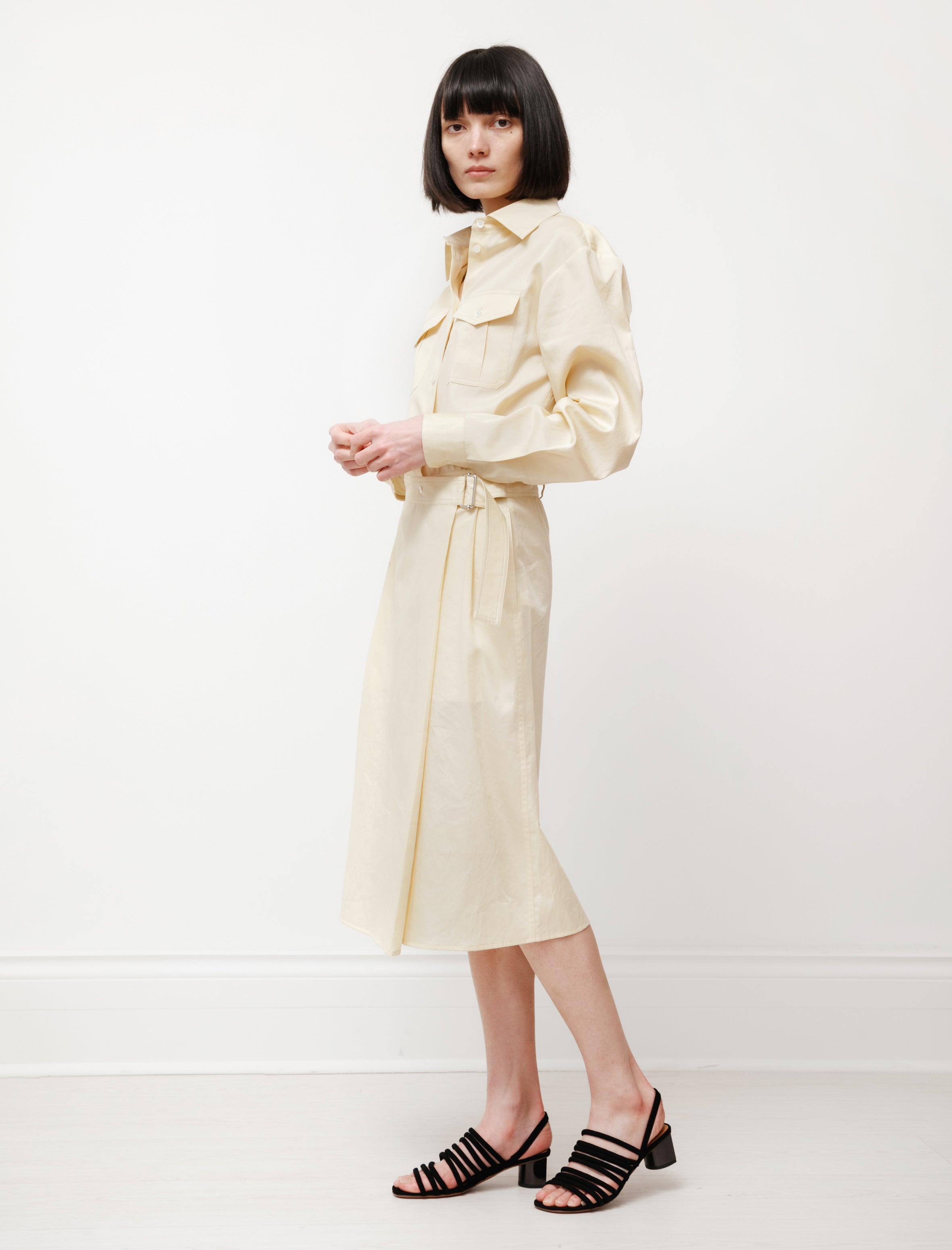 Lemaire Two Pockets Dress Cream