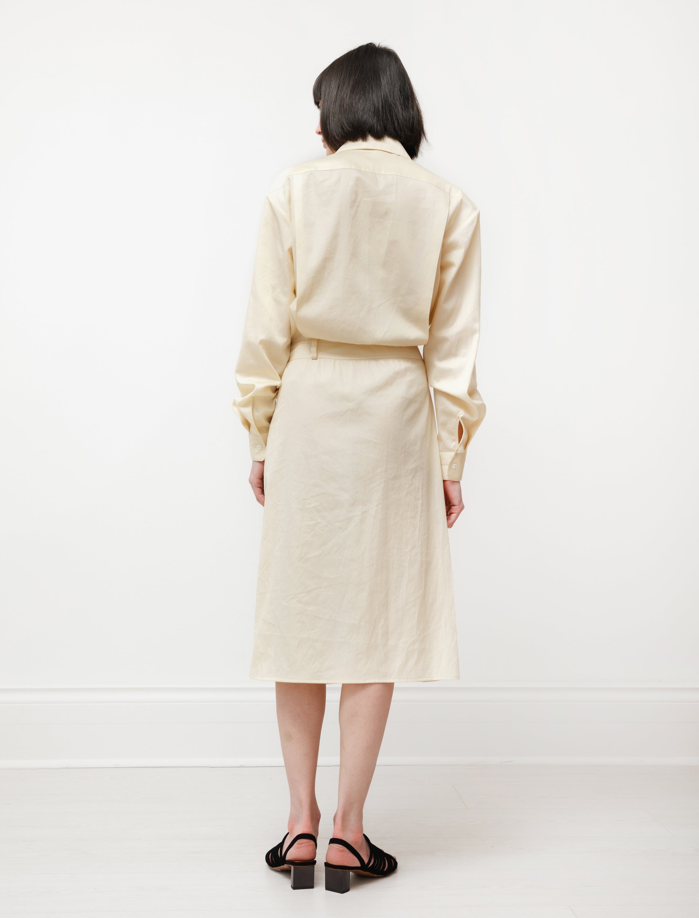 Lemaire Two Pockets Dress Cream