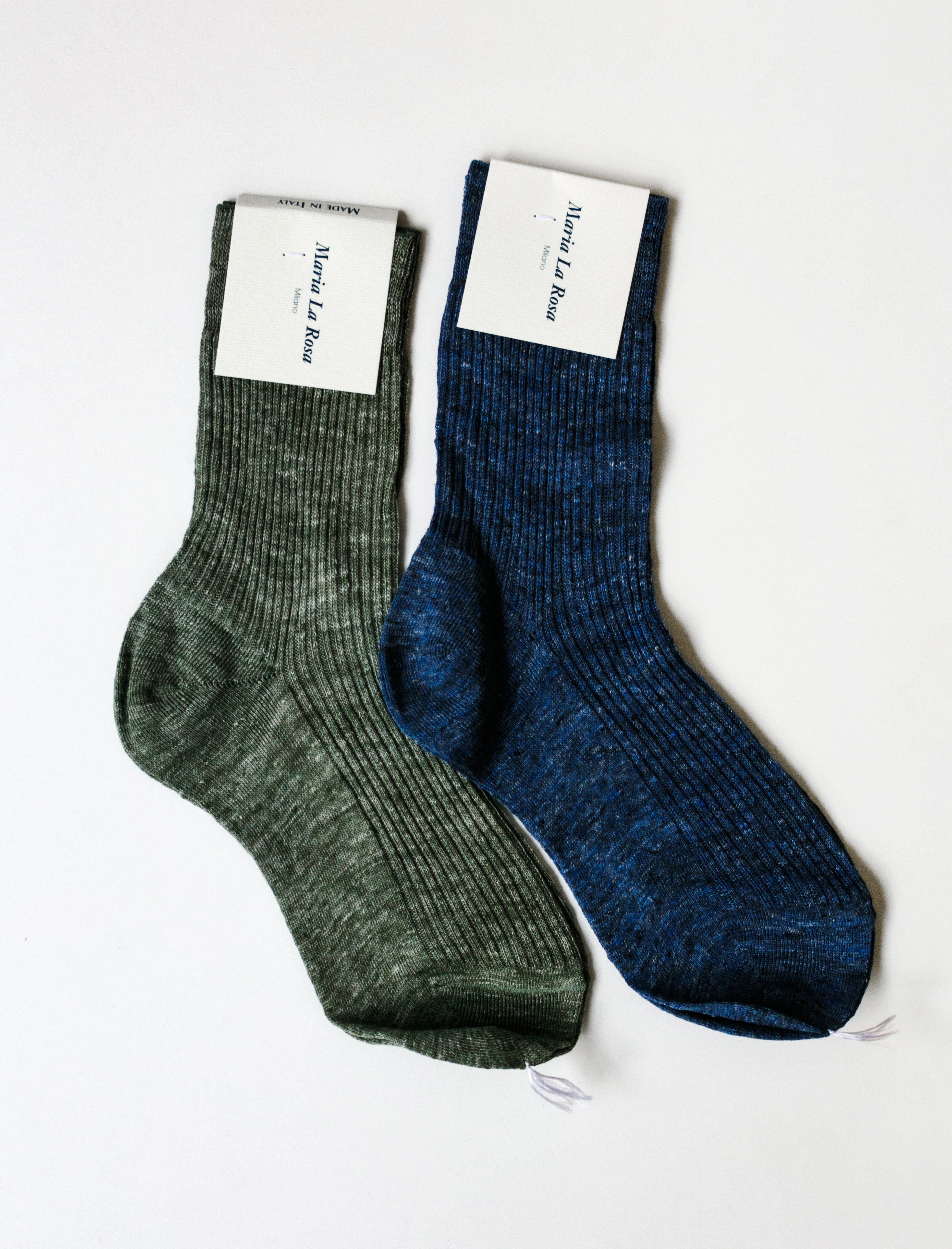 Maria La Rosa Linen Melange Socks