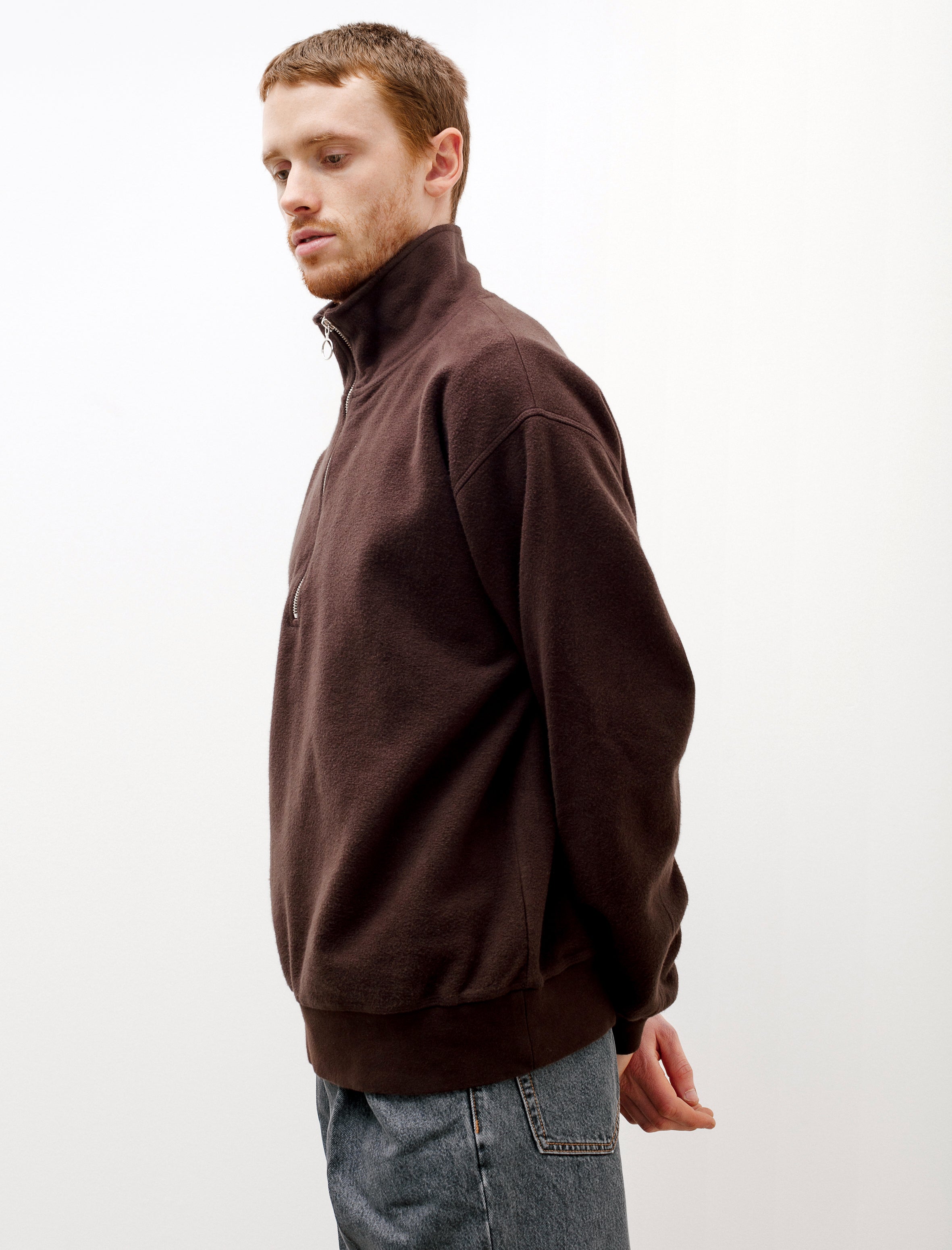 Chaser Half Zip Dark Brown