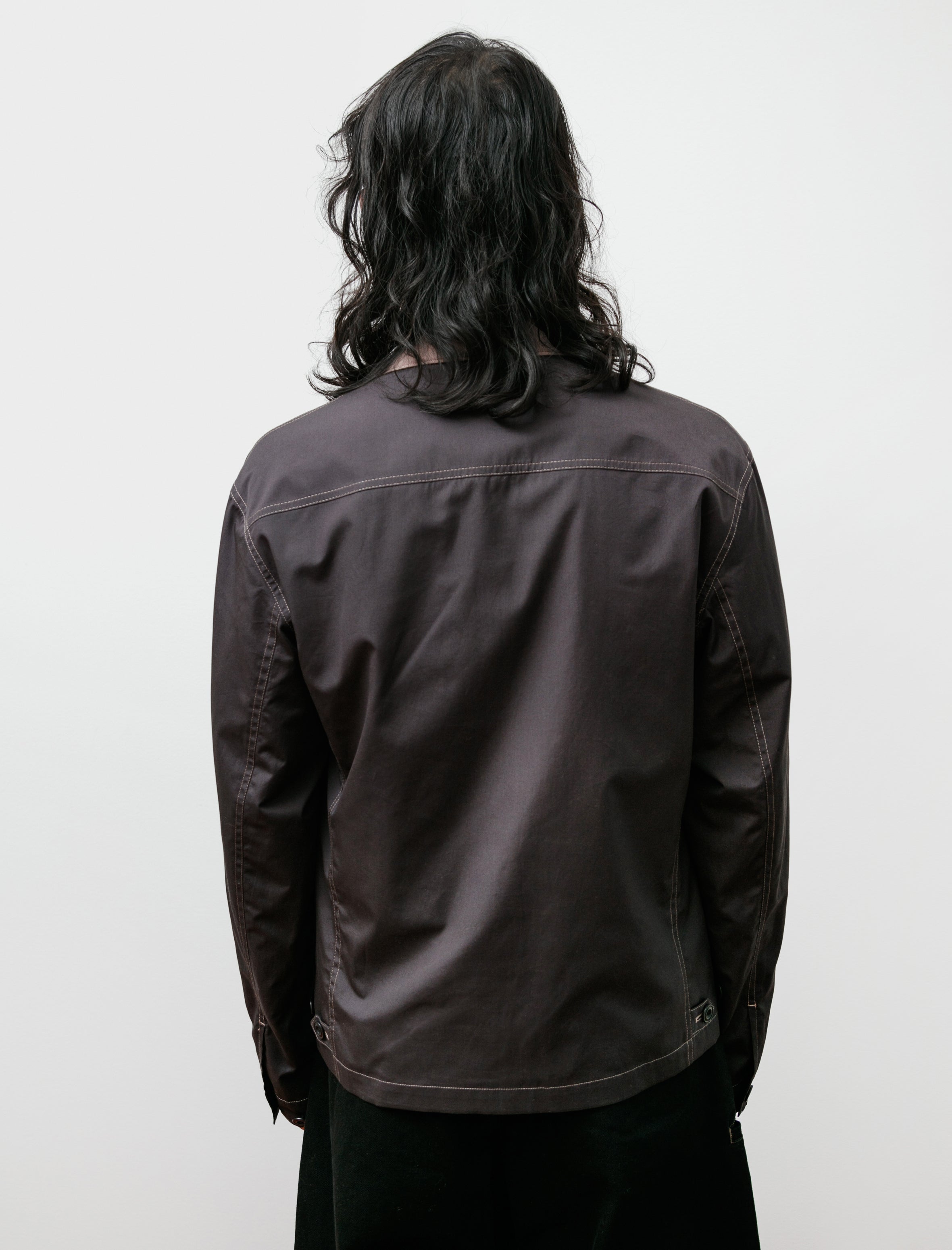 Lemaire V-Neck Jacket Carbon