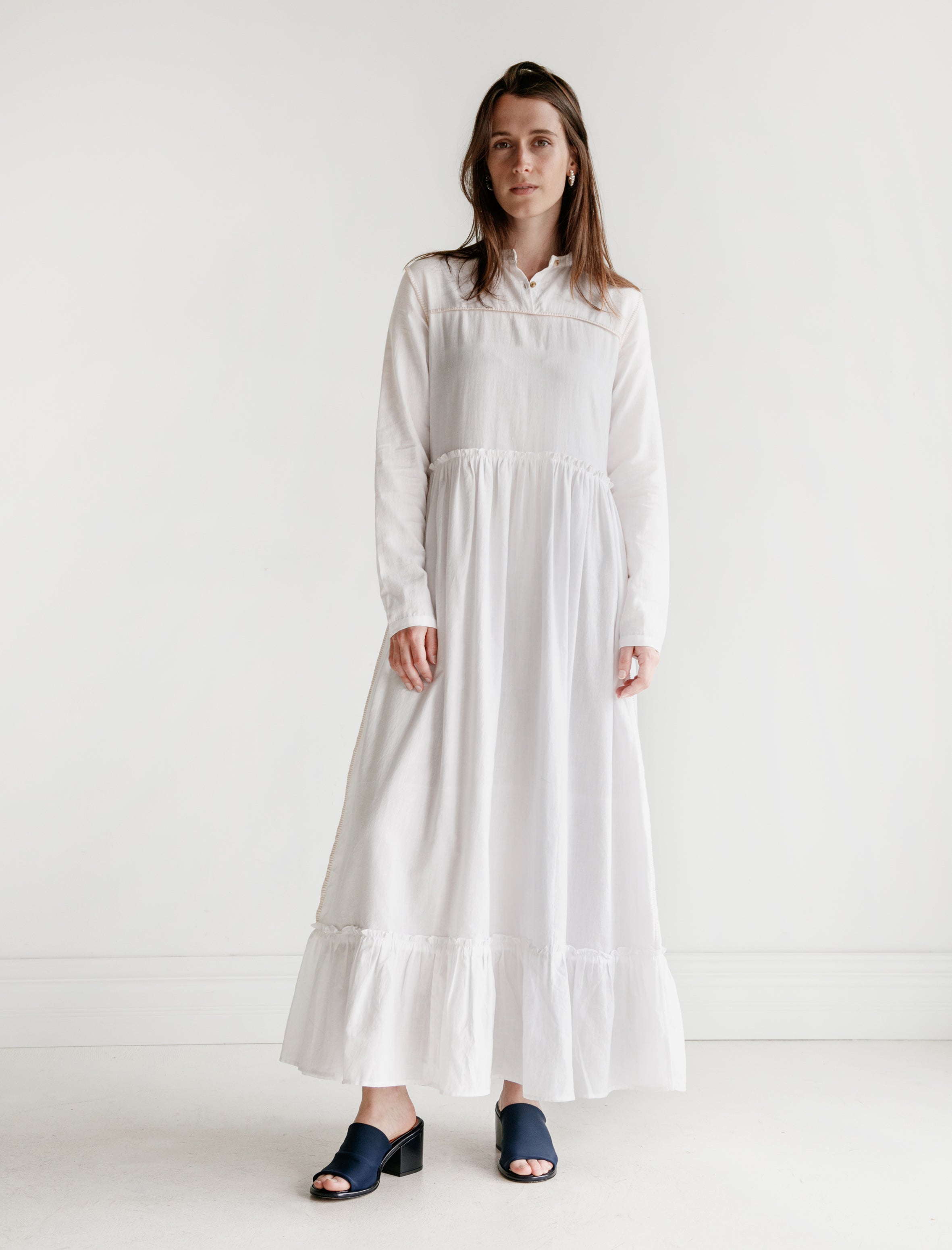 Untitled Co. Phyphy Double Thread Khadi Dress White