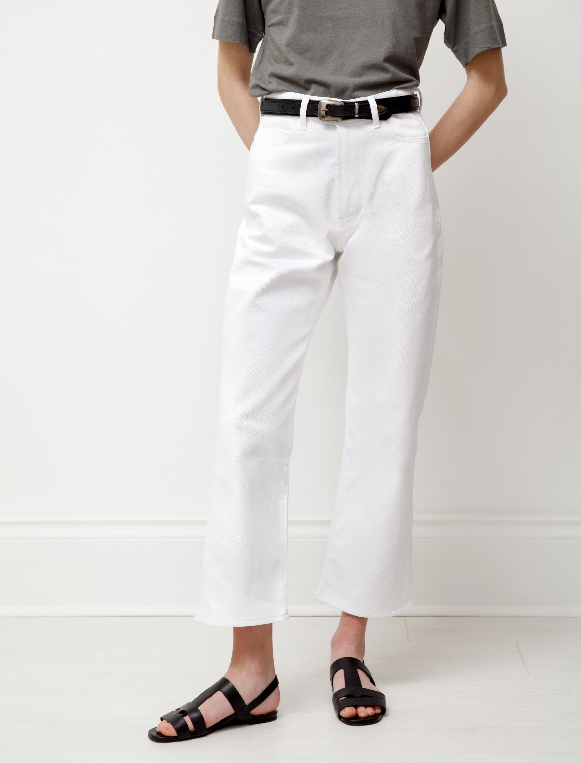 Ruthe Selvedge Denim Optic White