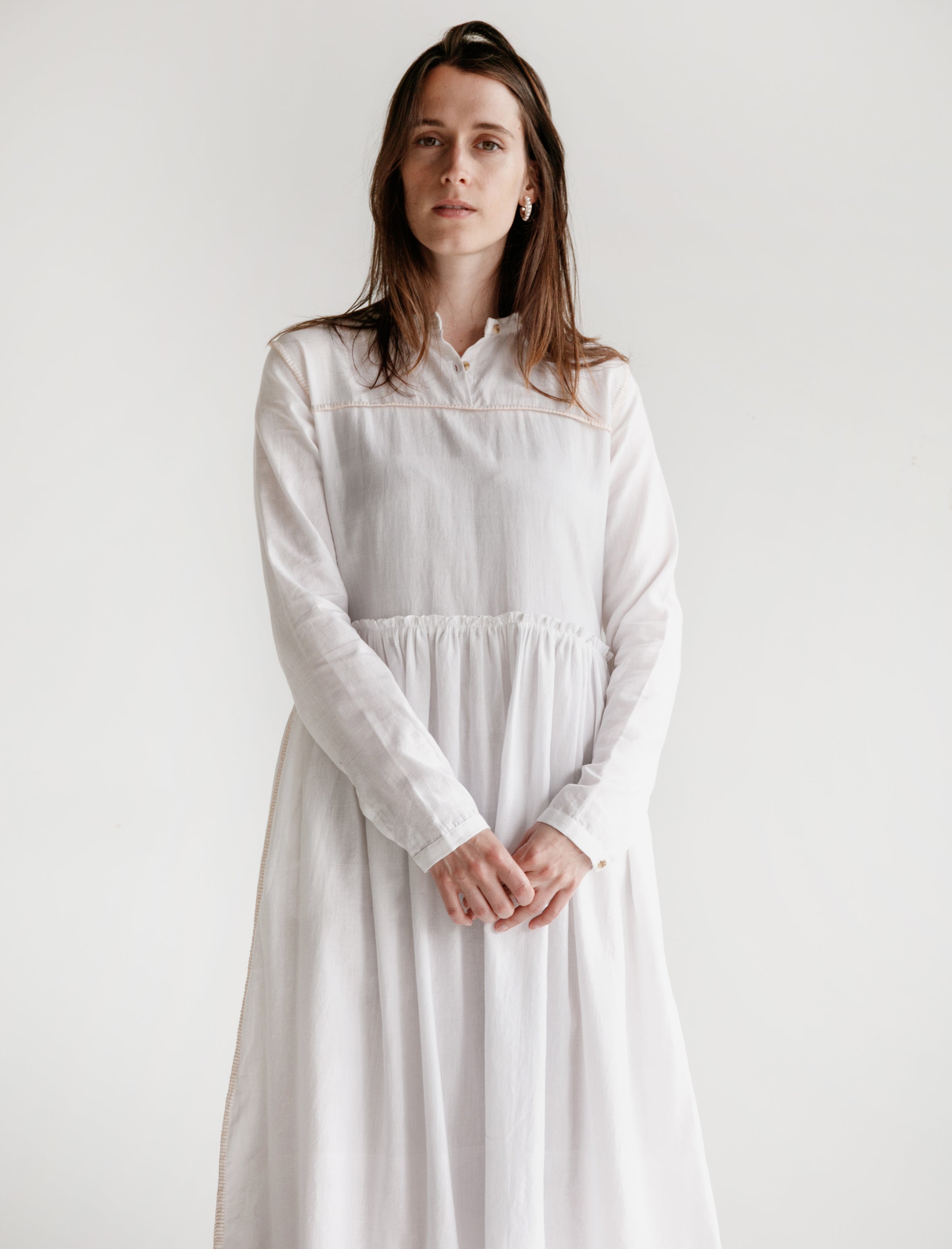 Untitled Co. Phyphy Double Thread Khadi Dress White