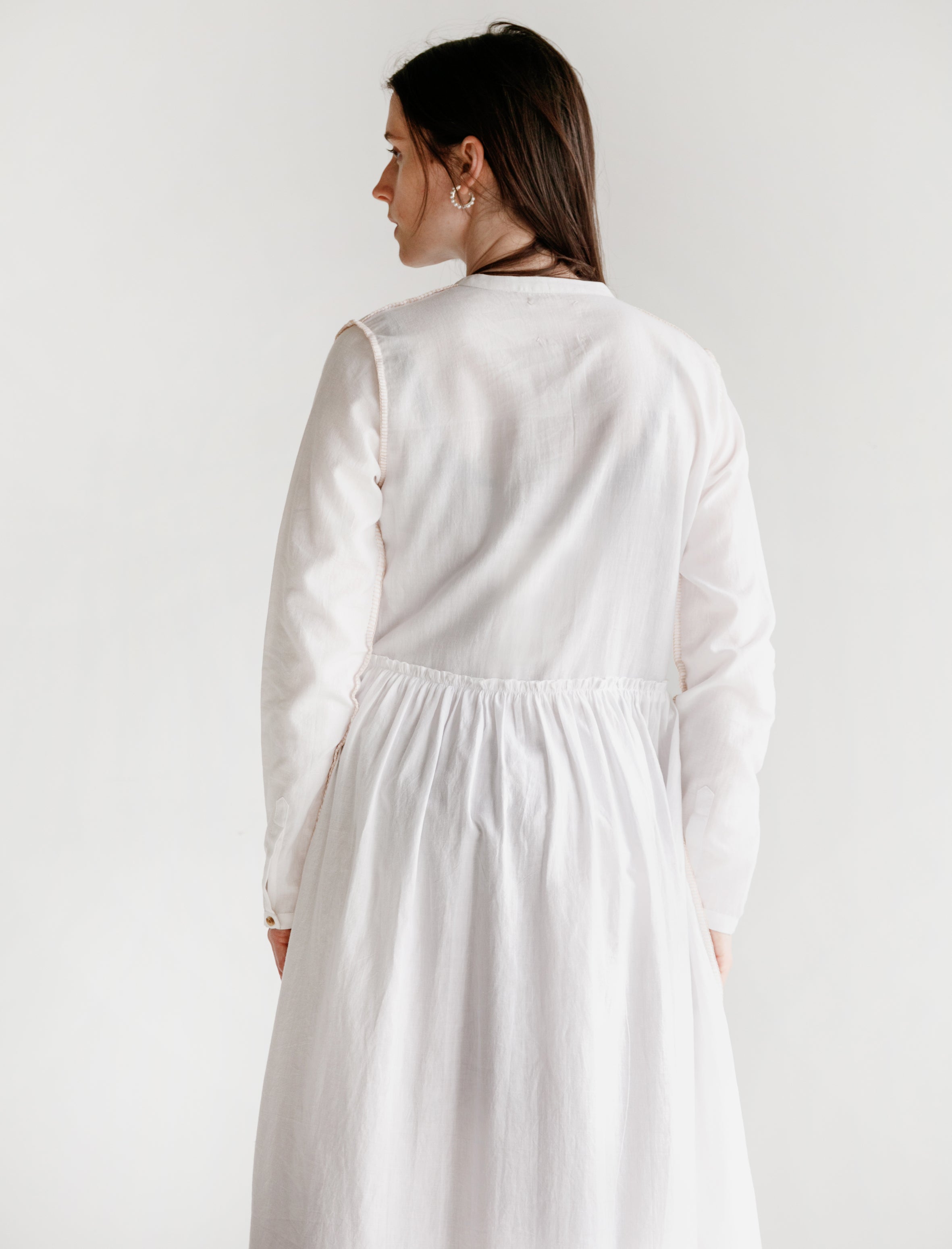 Untitled Co. Phyphy Double Thread Khadi Dress White