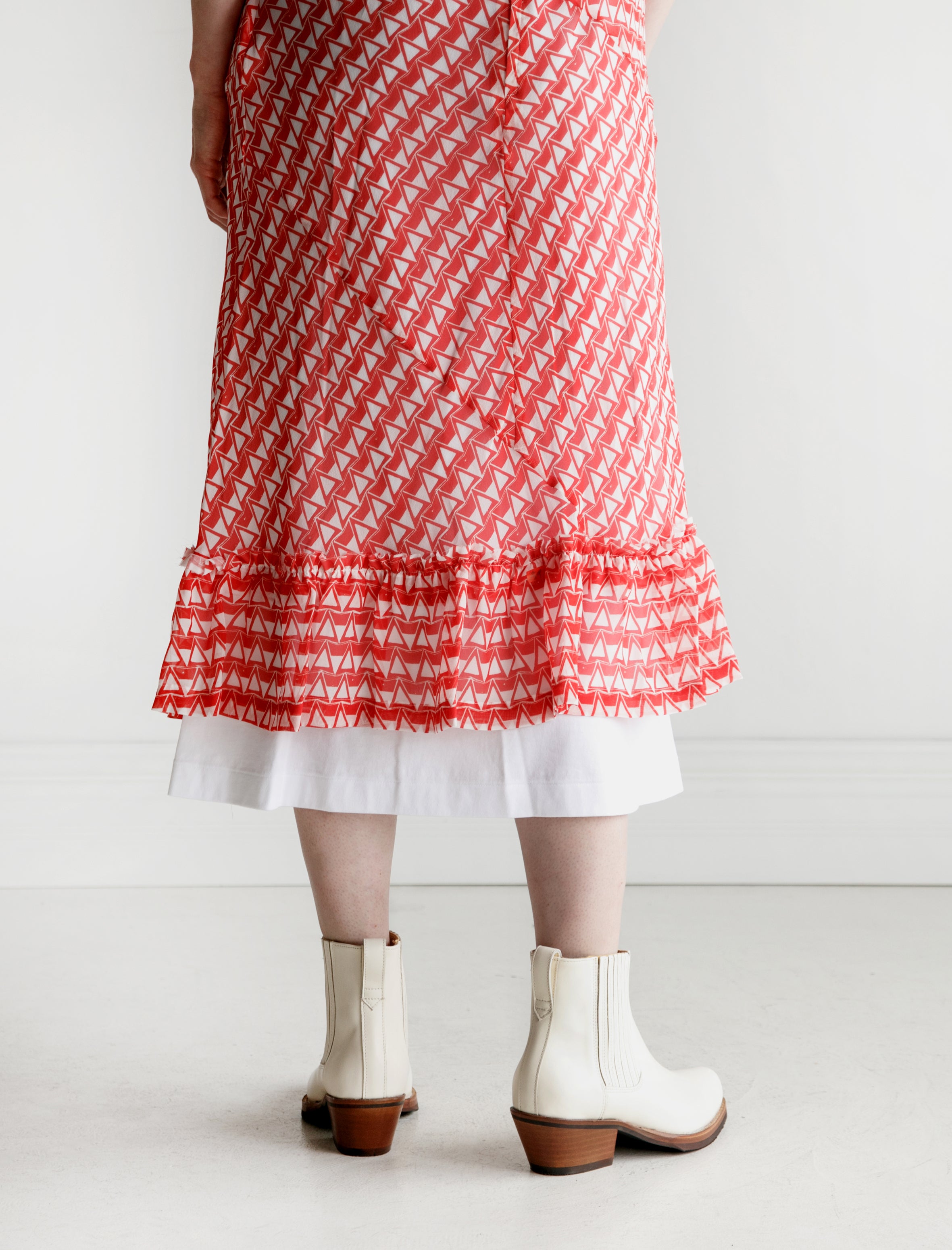 Comme des Garçons Comme des Garçons Slip and T-Shirt Dress Combo Red/W...