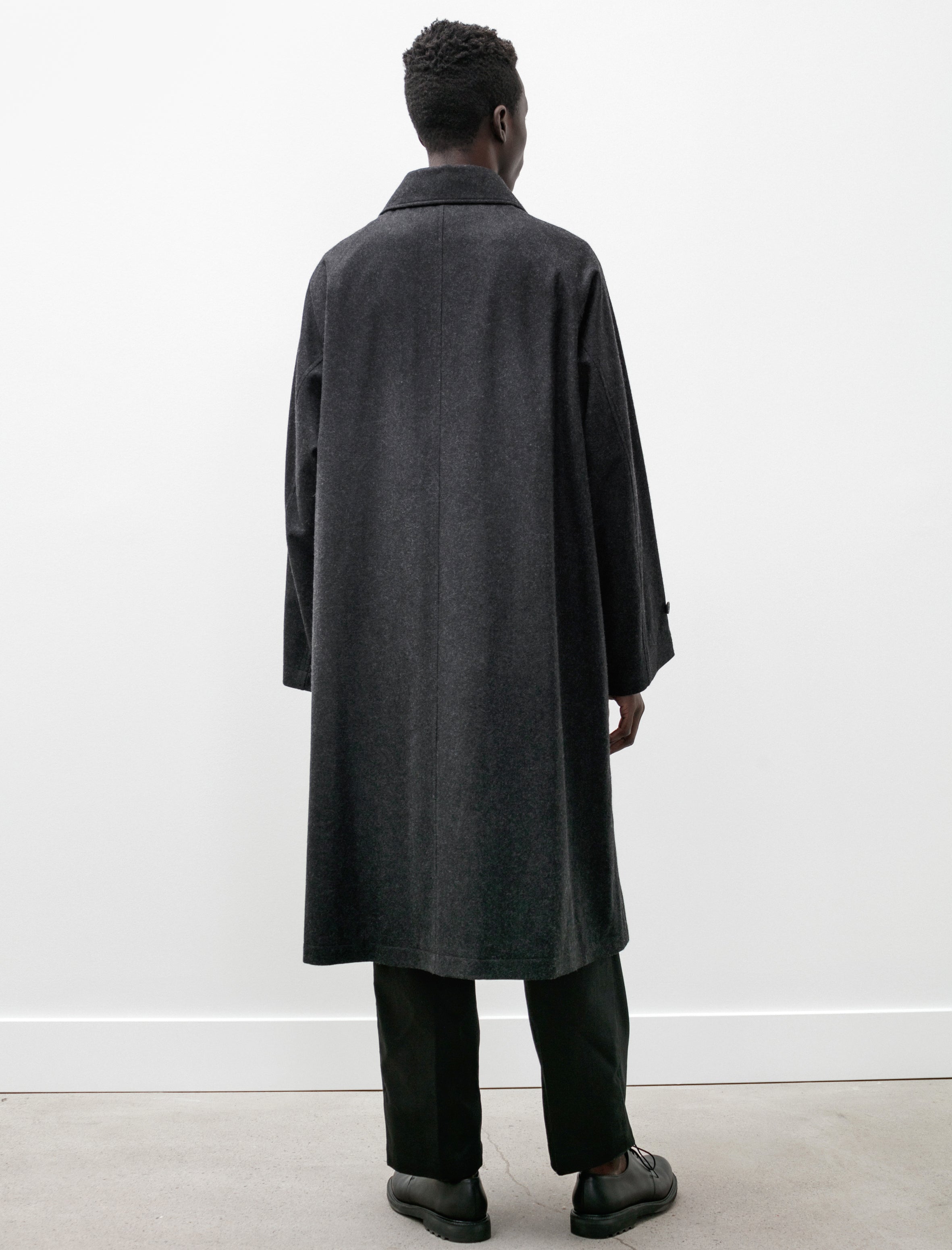 Long Coat C Black Melange