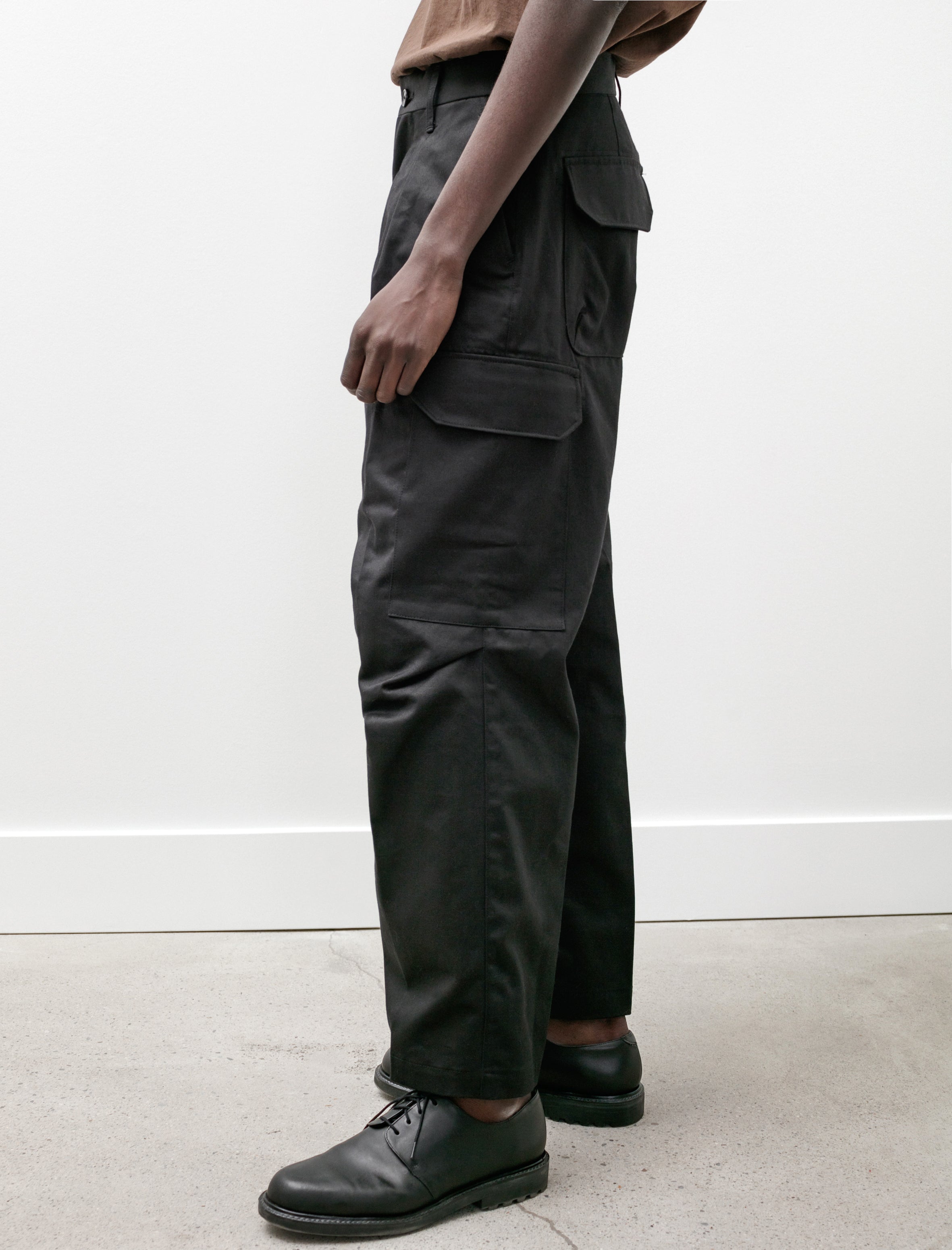 Cargo Tuck Pants C Black