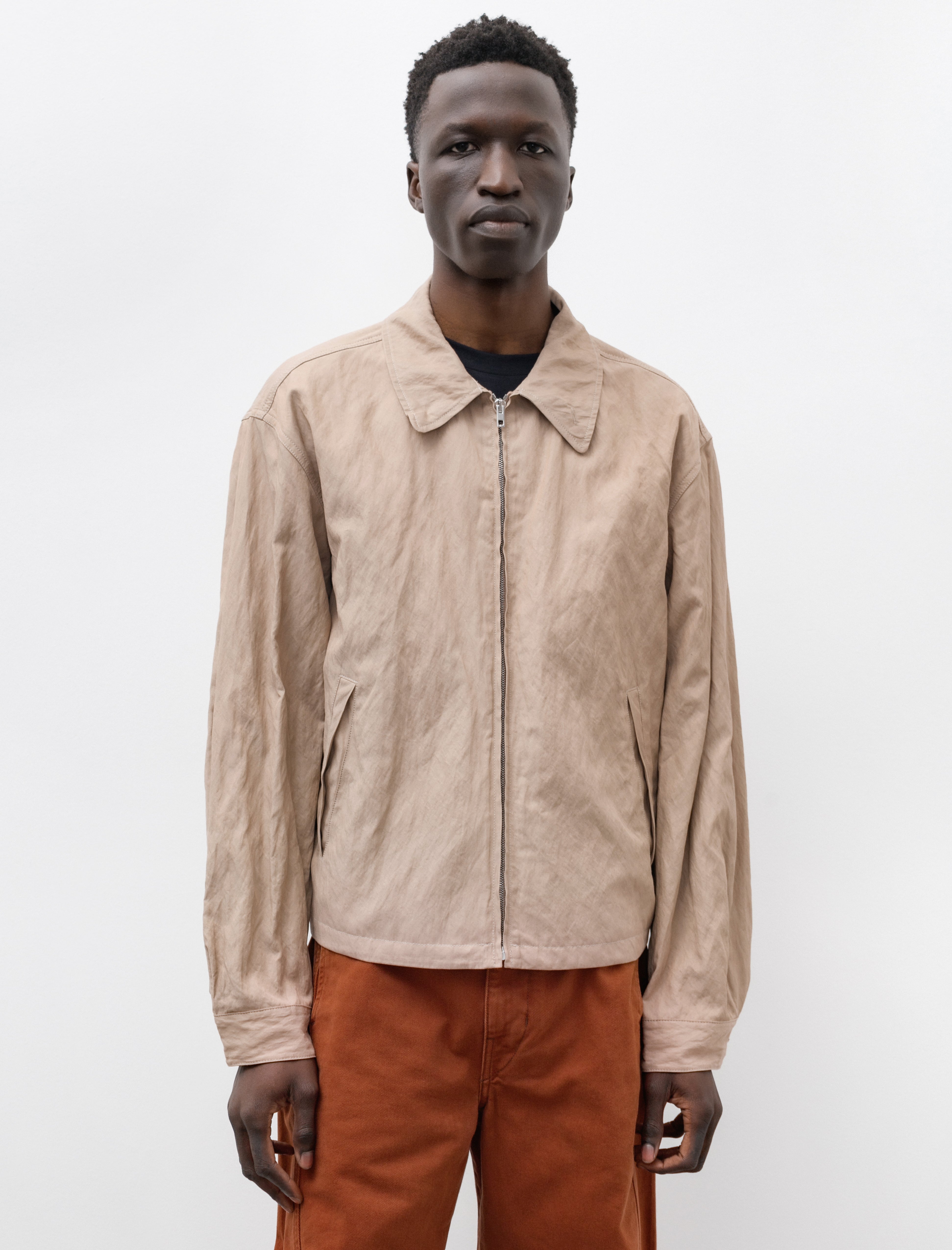 Lemaire Zipped Blouson Rose Beige