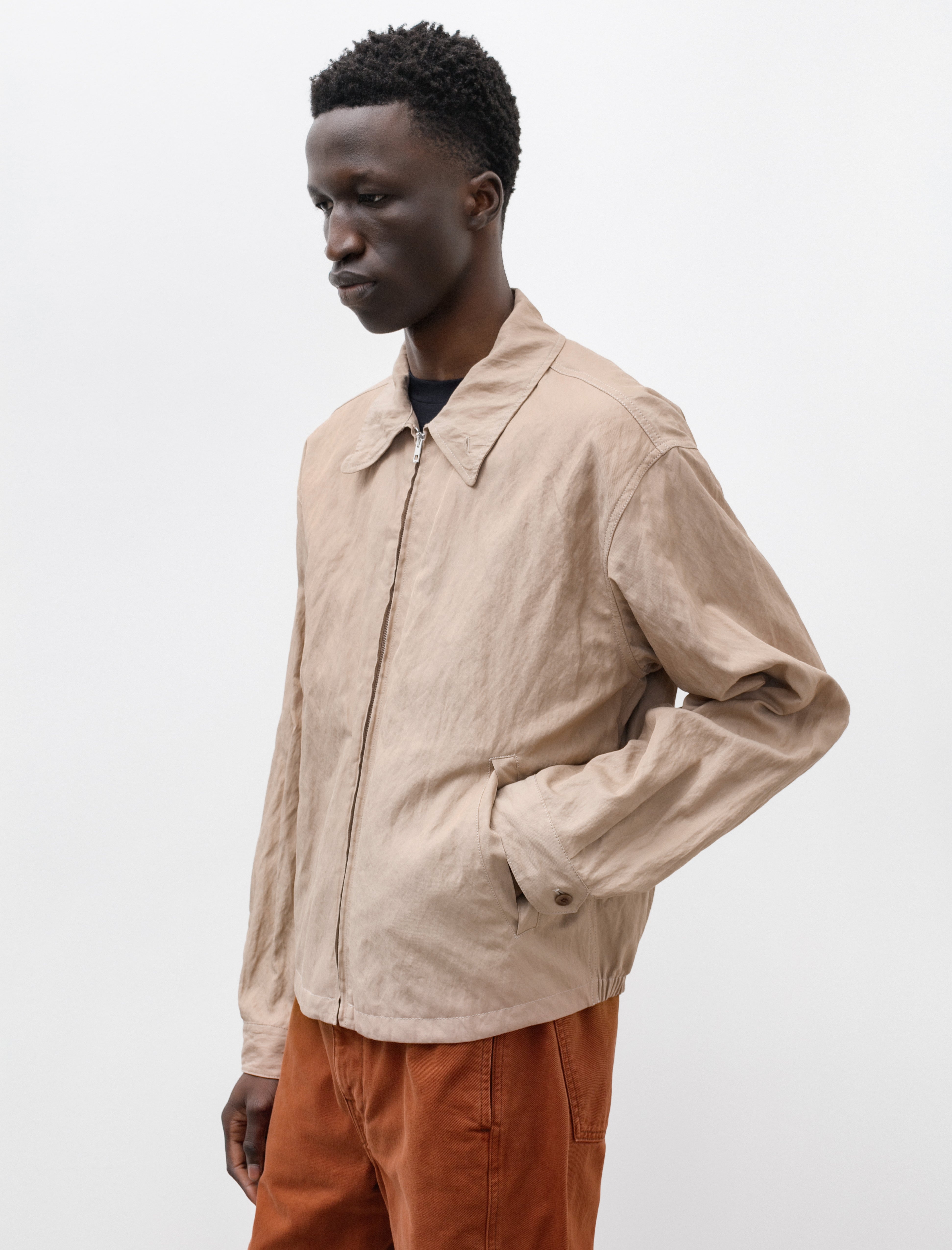 Lemaire Zipped Blouson Rose Beige