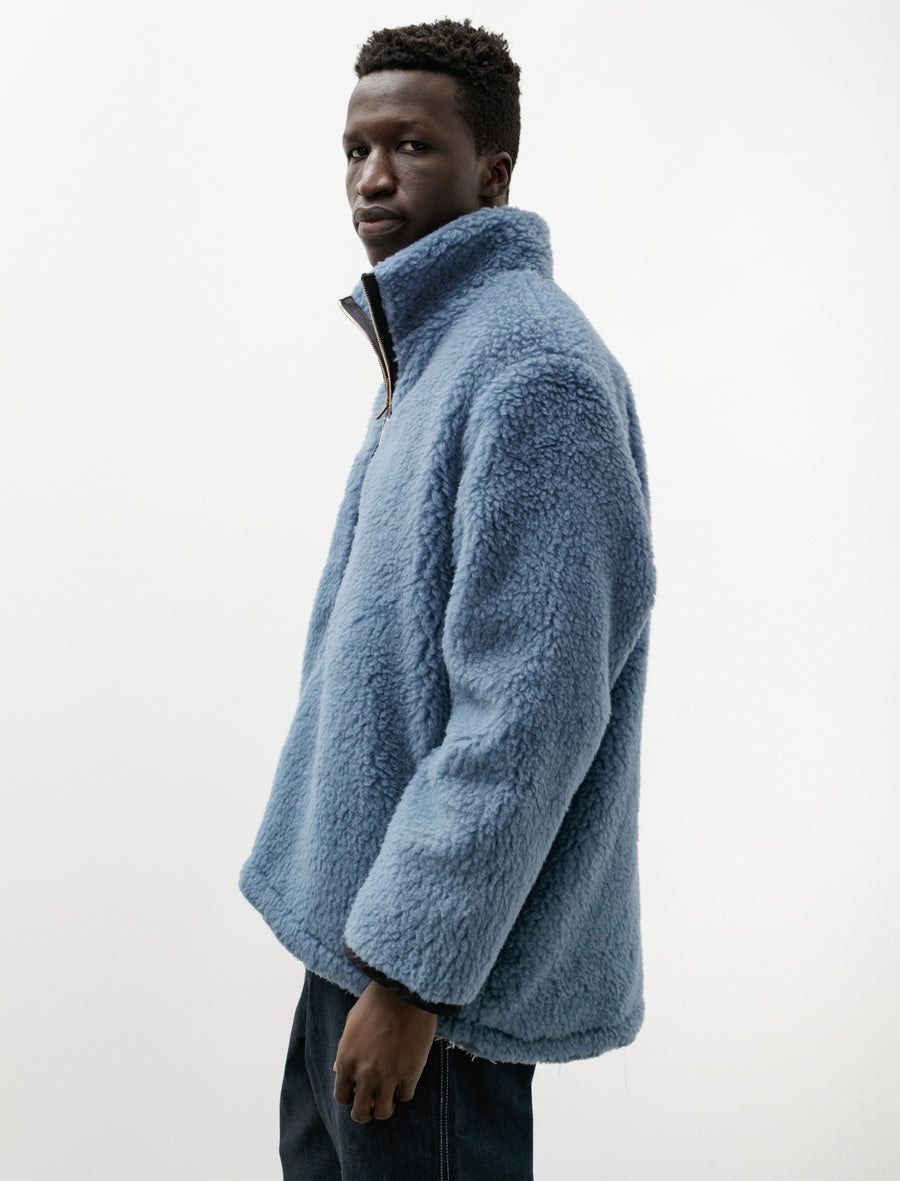 Camiel Fortgens Fleece Anorak Wool Grey Blue – Neighbour