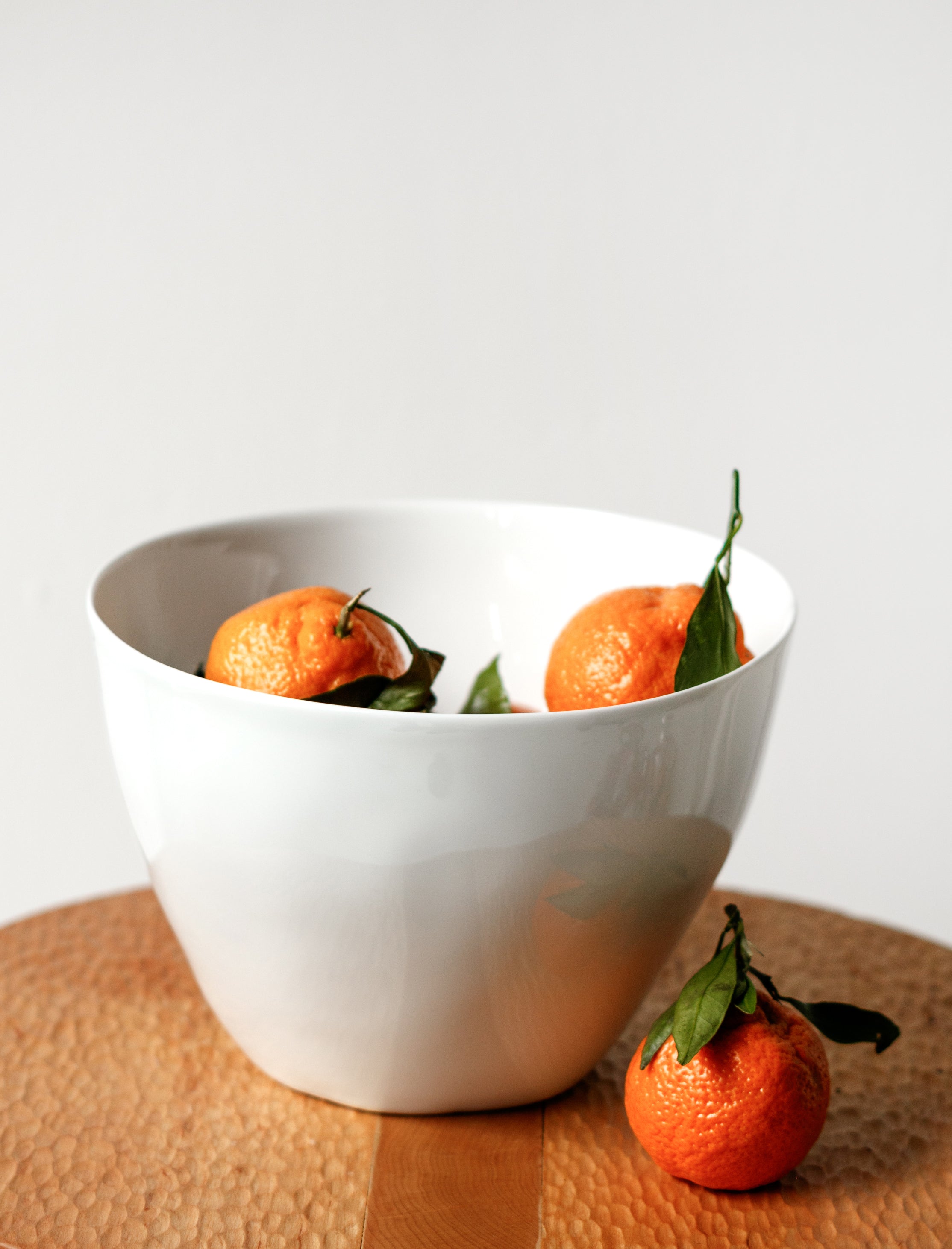 Salad Bowl Porcelain White