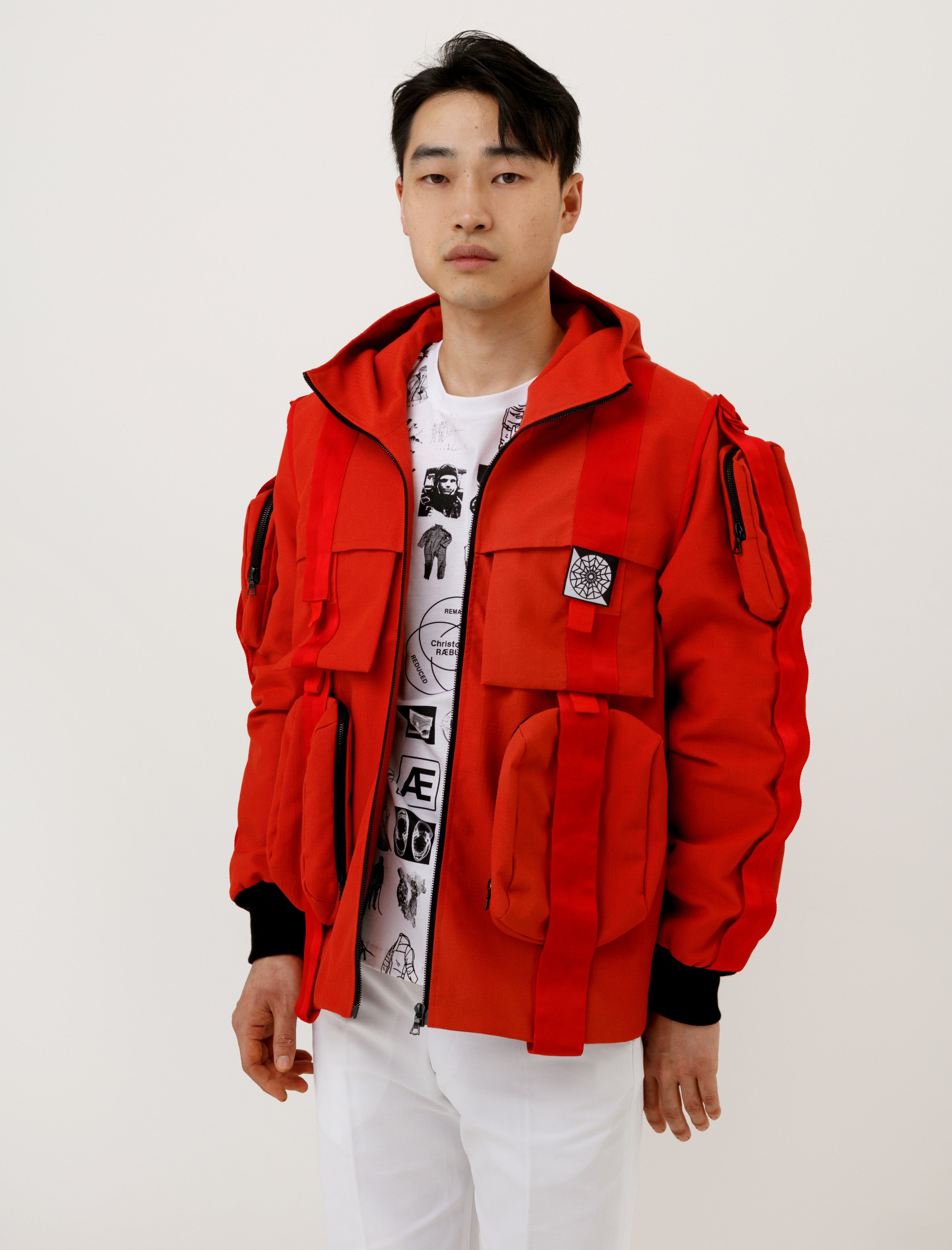 Velcro Anorak Red