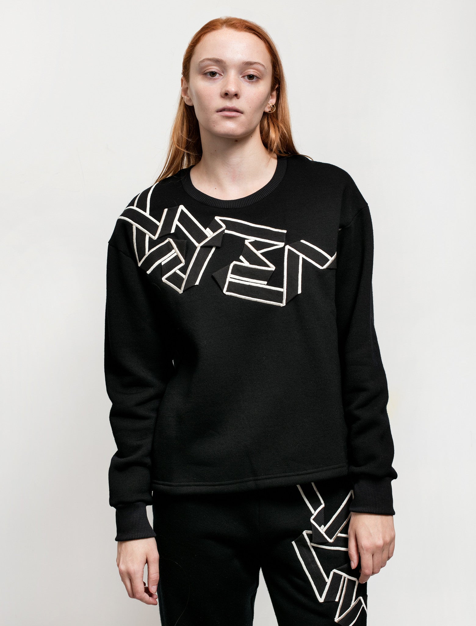 Christopher Raeburn Embroidered Tape Crewneck Sweatshirt