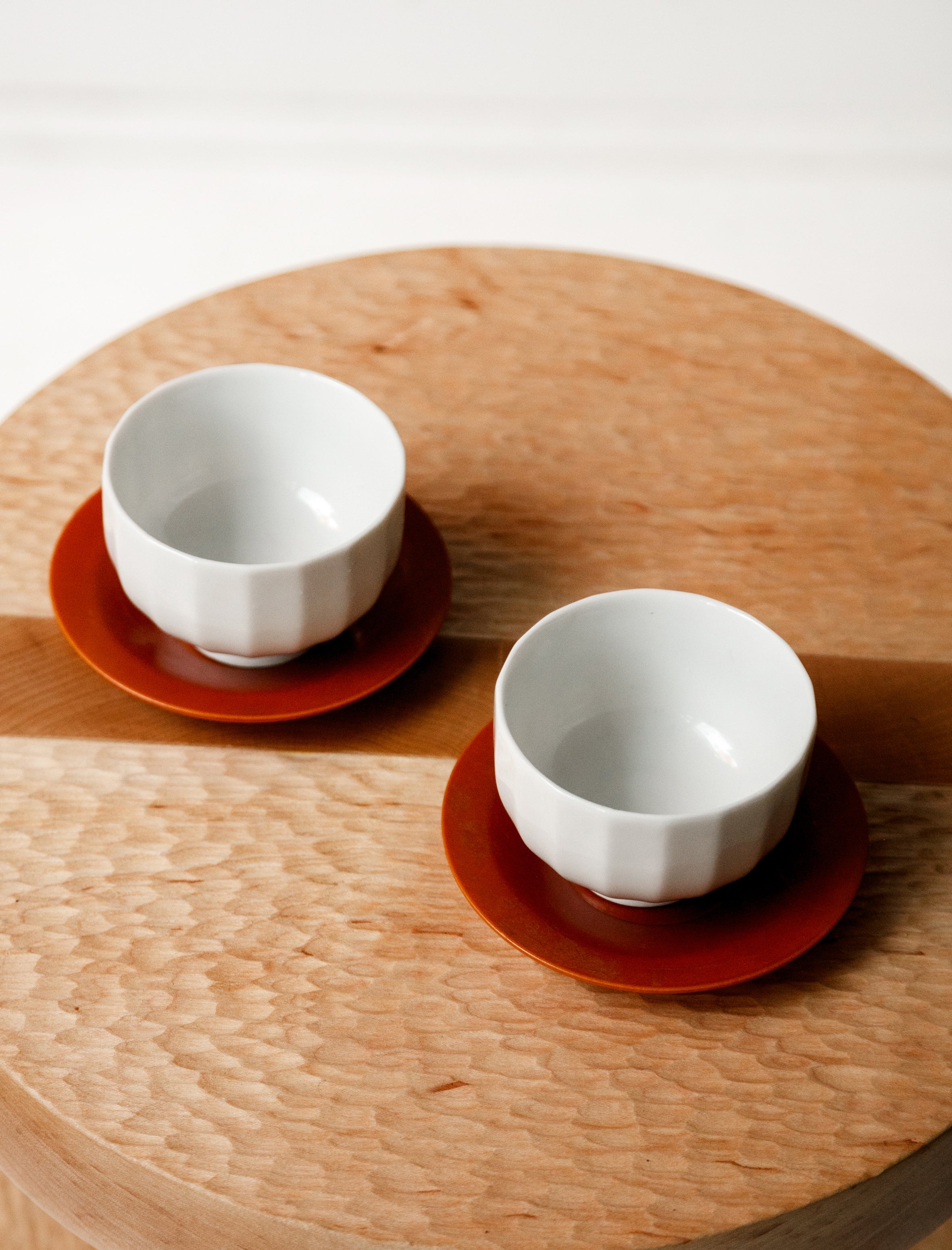 Japanese Teacups with Celluloid Saucers