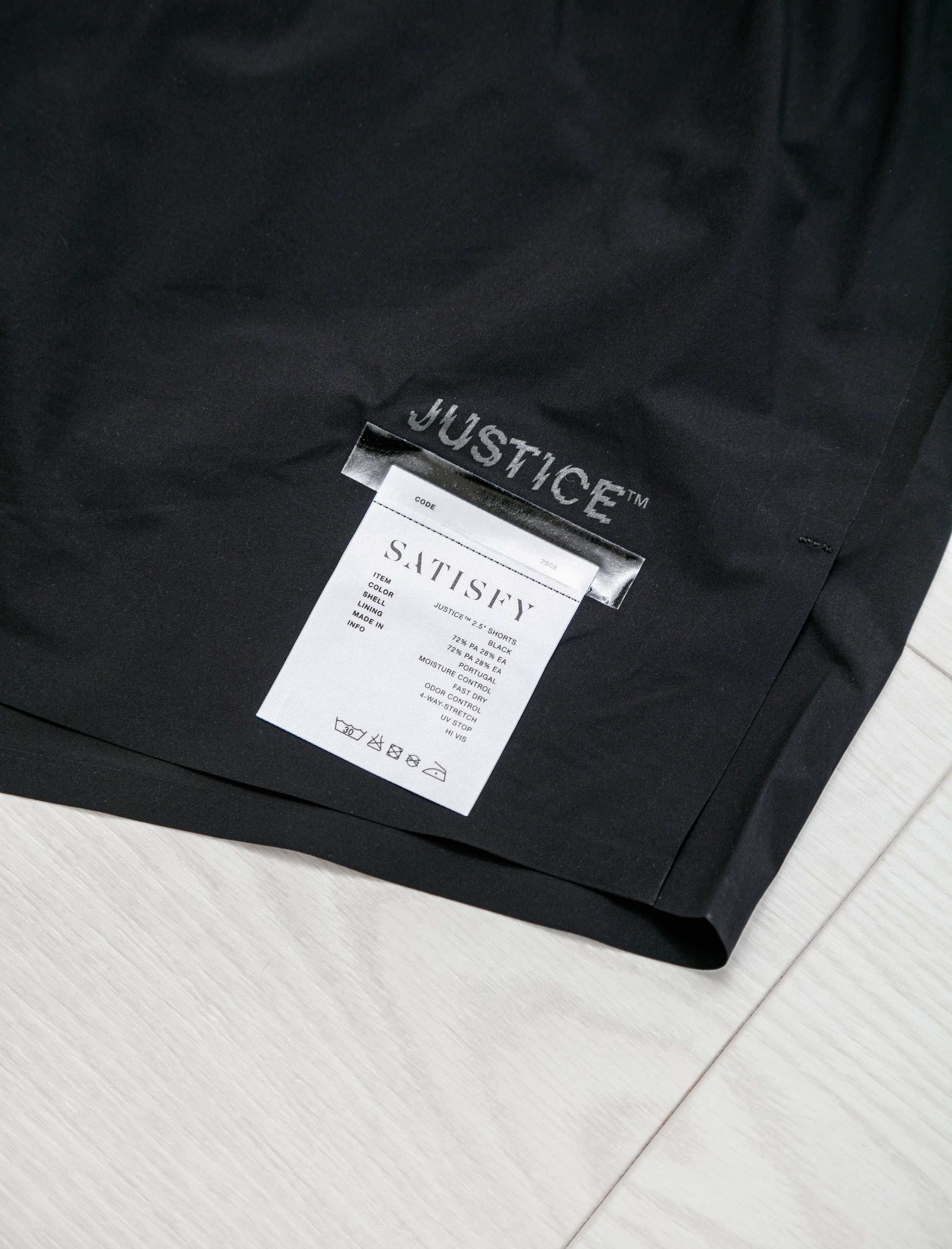 Satisfy Justice Sprint 2.5" Shorts Black